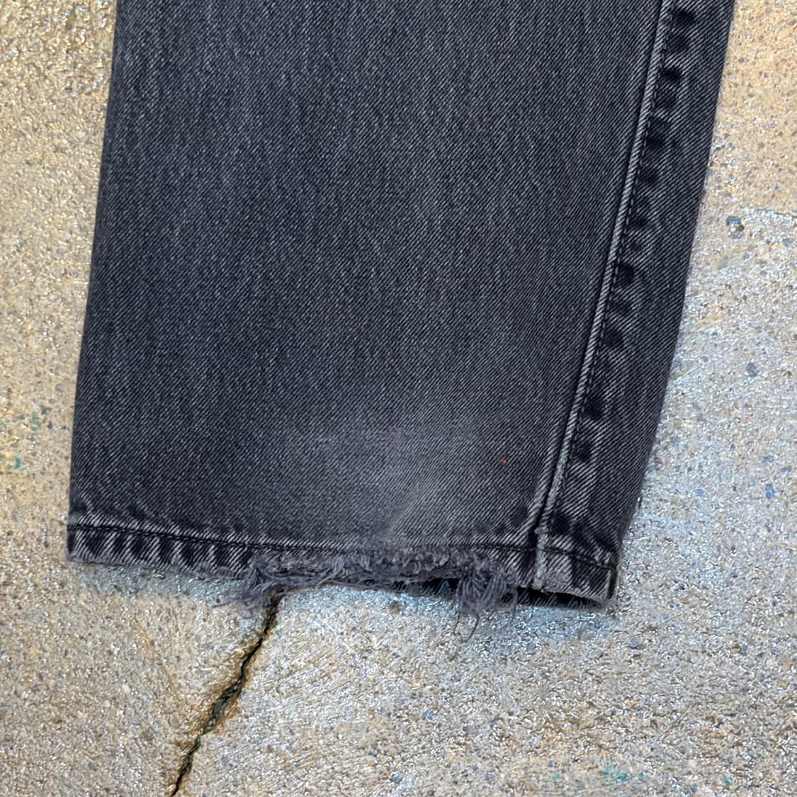 00s 미국 빈티지 리바이스 501 블랙진 찢청 청바지 상품이미지6