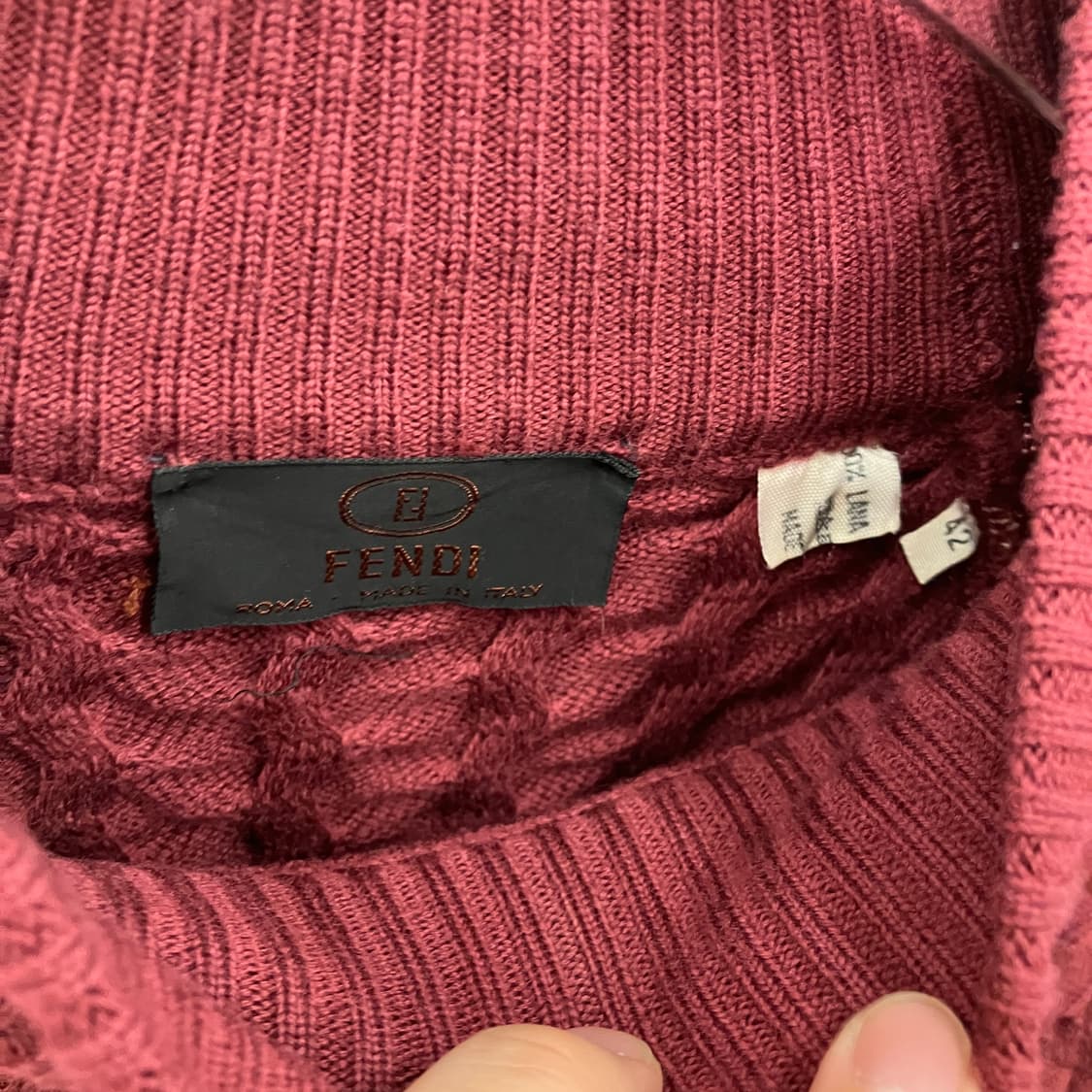 펜디 버건디 니트 & 드레스 올드 모델 상품이미지8