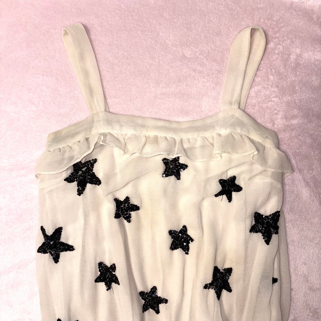 별 스팽글 프릴 나시 상품이미지3