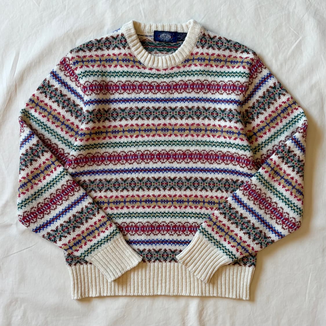 [L] 80s 스코틀랜드 KNIGHTS BRIDGE 페어아일 니트 스웨터 상품이미지1