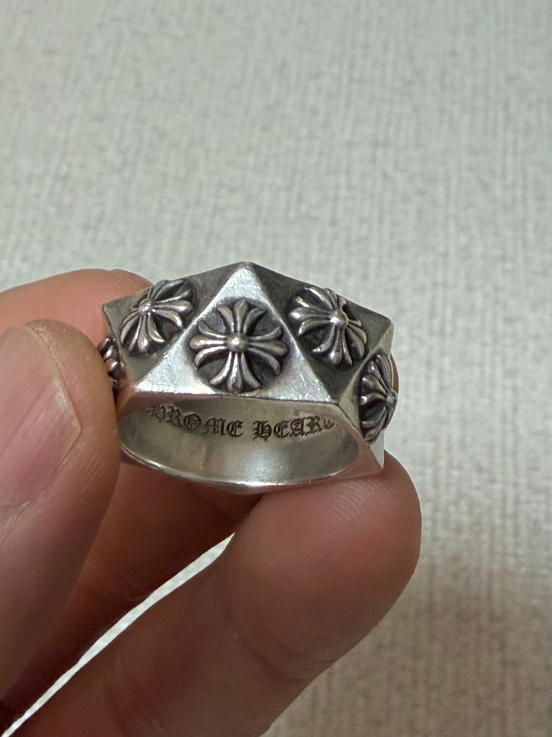 [US10.5, 한국 23호] 크롬하츠 펜타곤 플러스링  상품이미지6