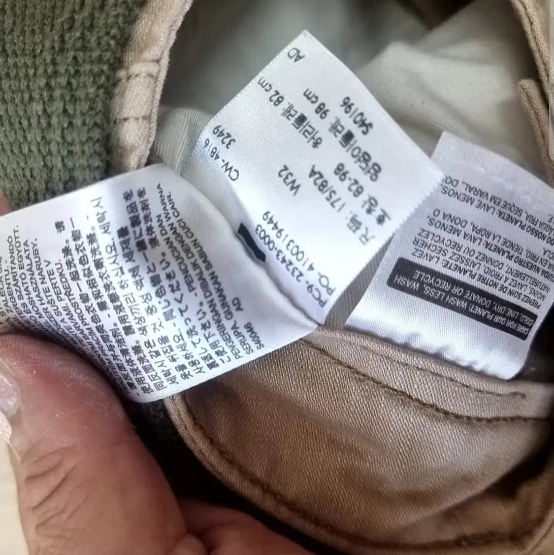 리바이스 베이지색 카고 반바지 + 벨트(33~34) 상품이미지4