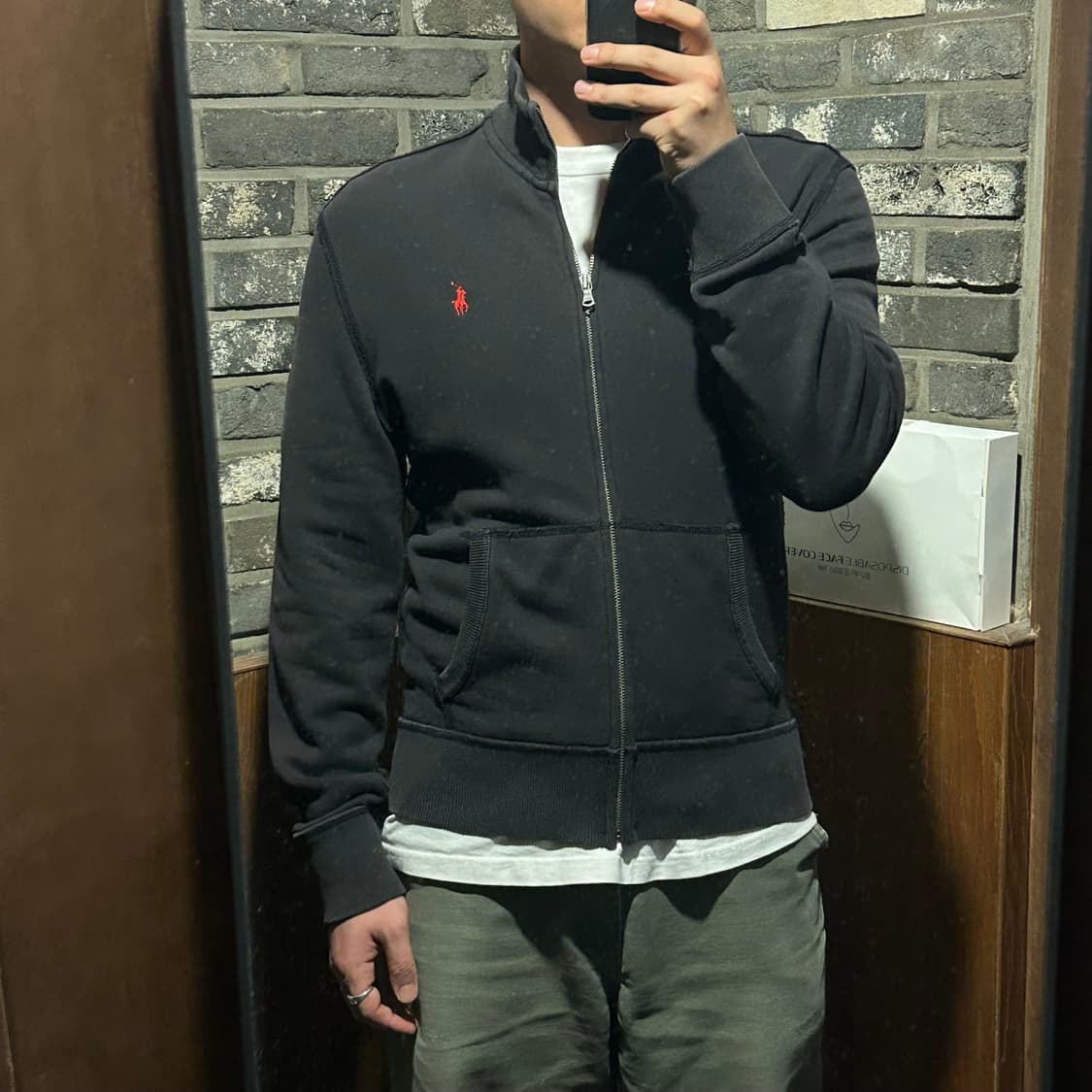 L) 폴로 랄프로렌 블랙 코튼 집업 상품이미지10