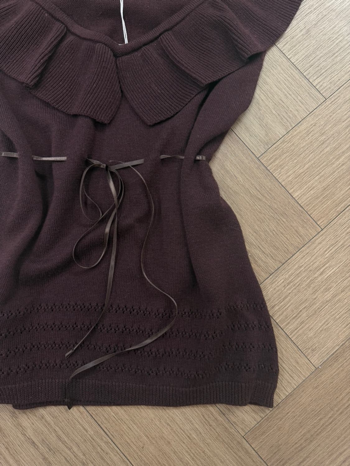  choco frill knit top 상품이미지3