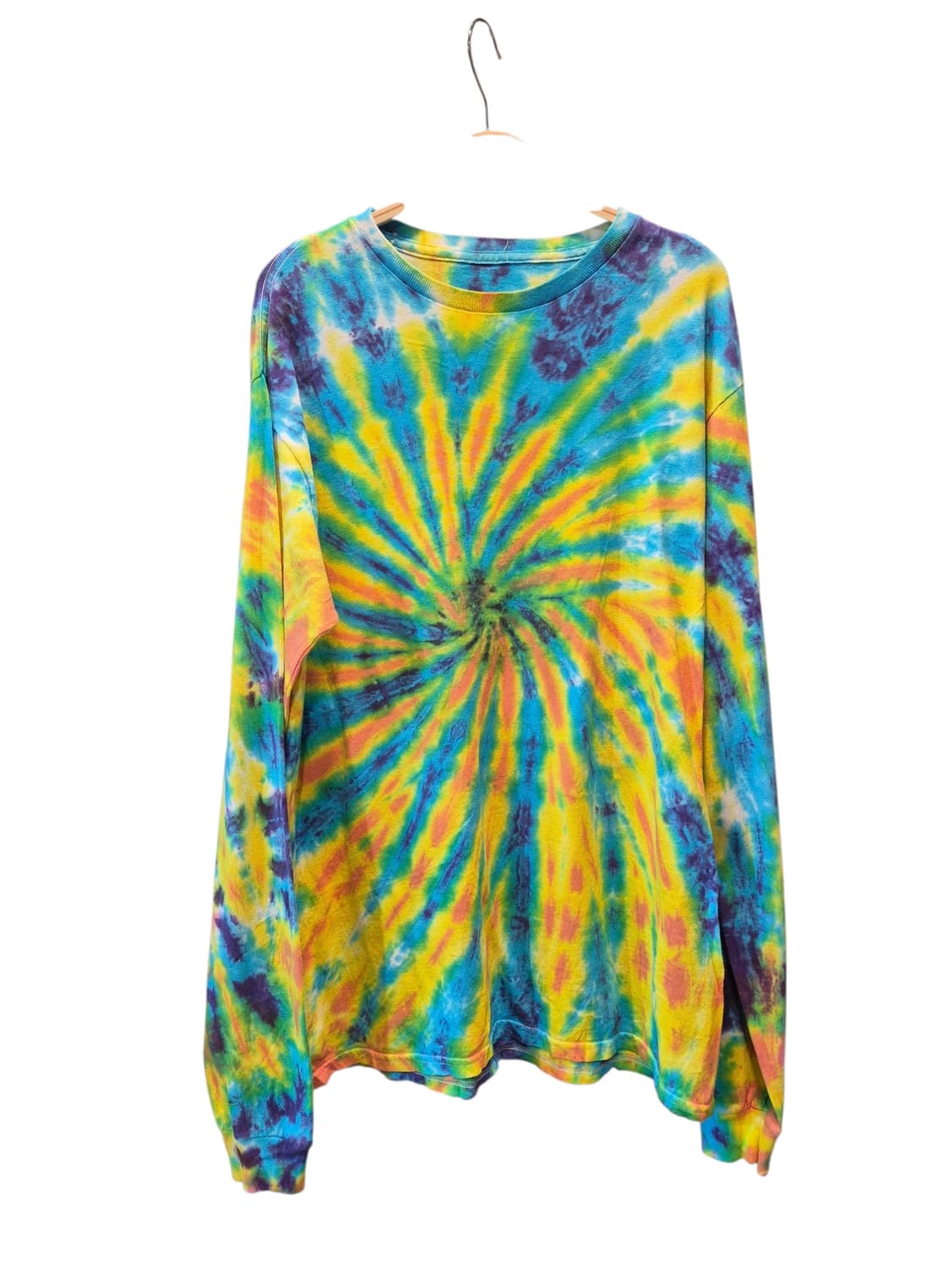 타이다이 염색 긴팔 티셔츠 상품이미지1