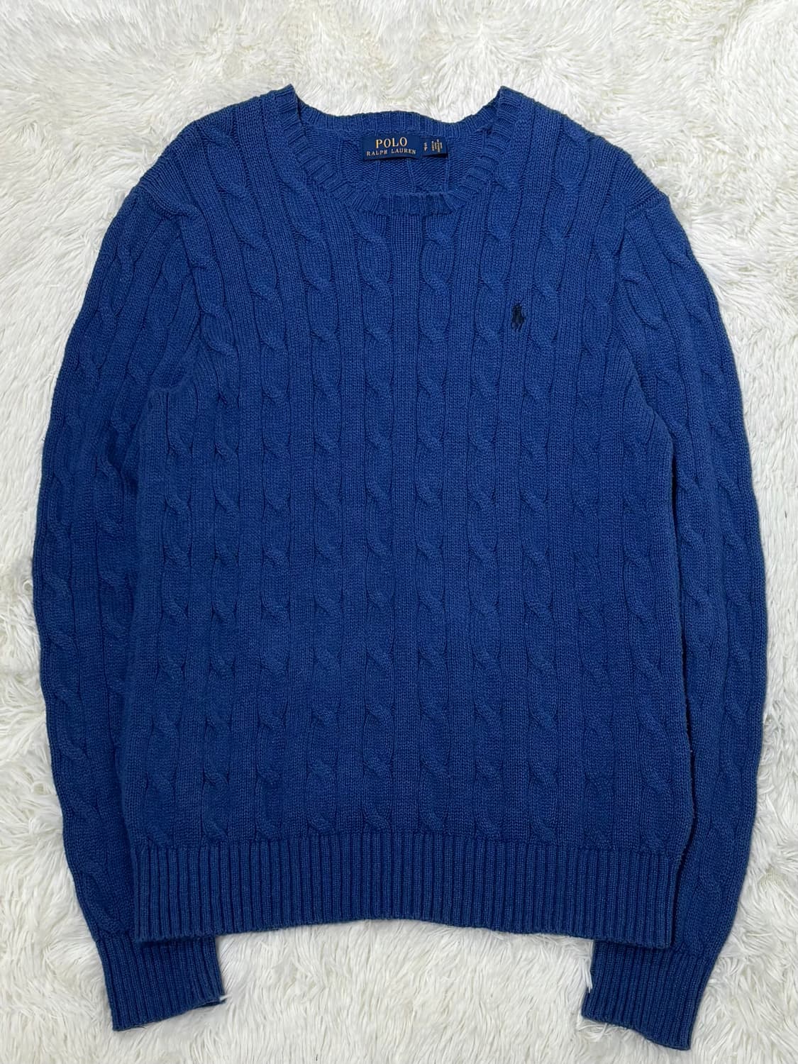 폴로랄프로렌 블랙포니 블루 케이블 니트 상품이미지3