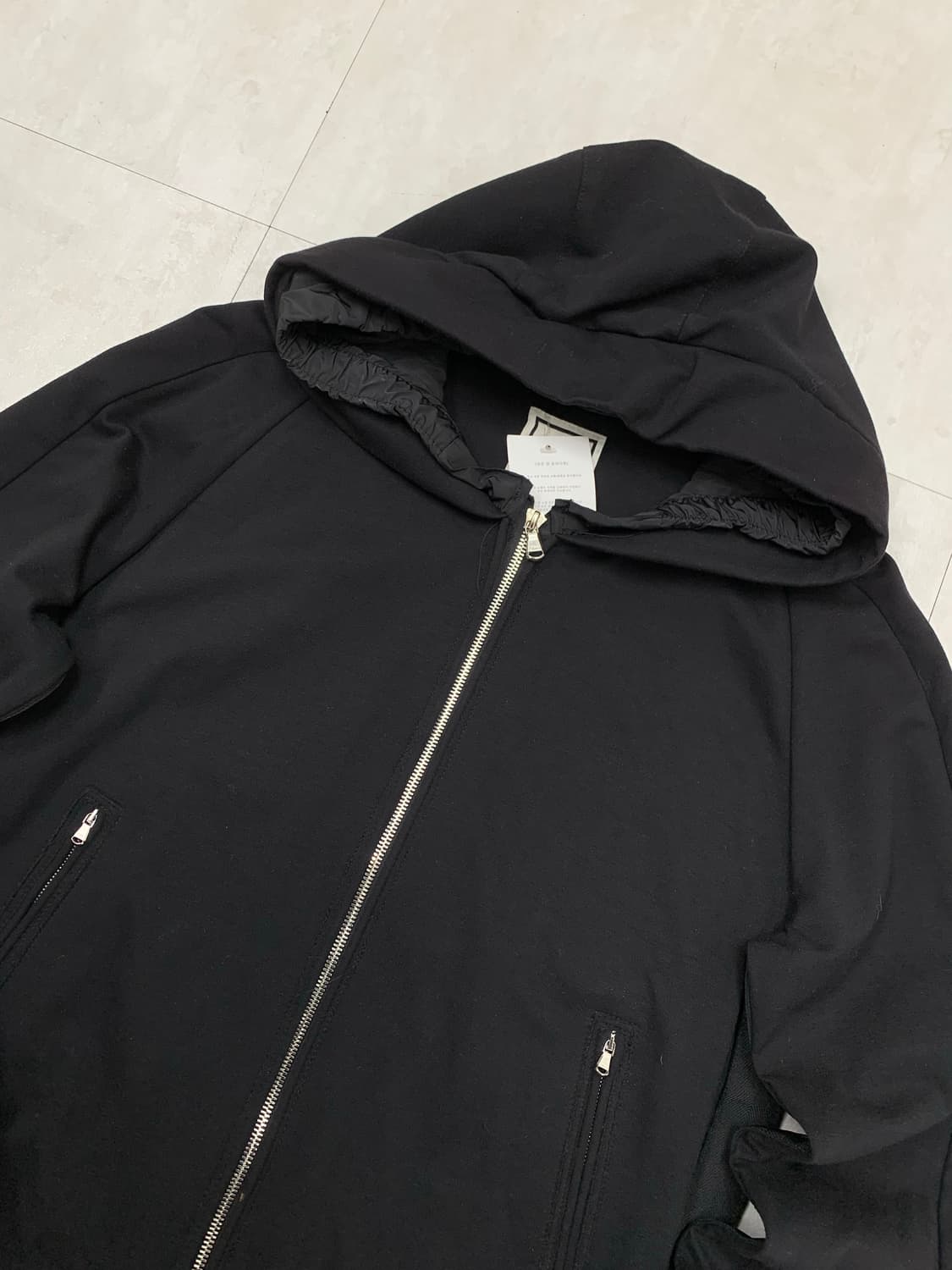 우영미 블랙 후드집업 #390 상품이미지2