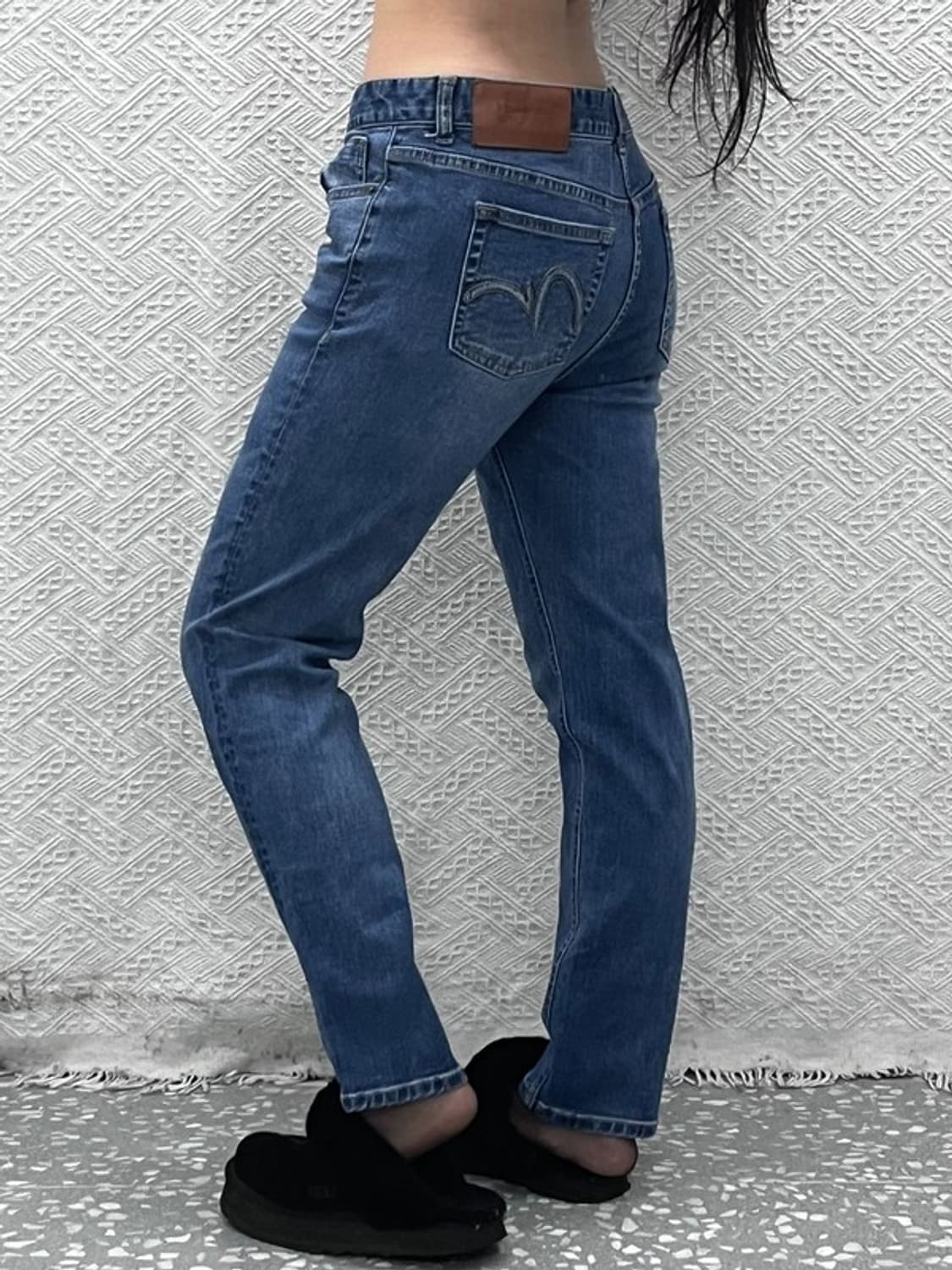 에비수 빈티지 모던 캐주얼 슬림핏 데님팬츠 32인치 C10407 상품이미지1