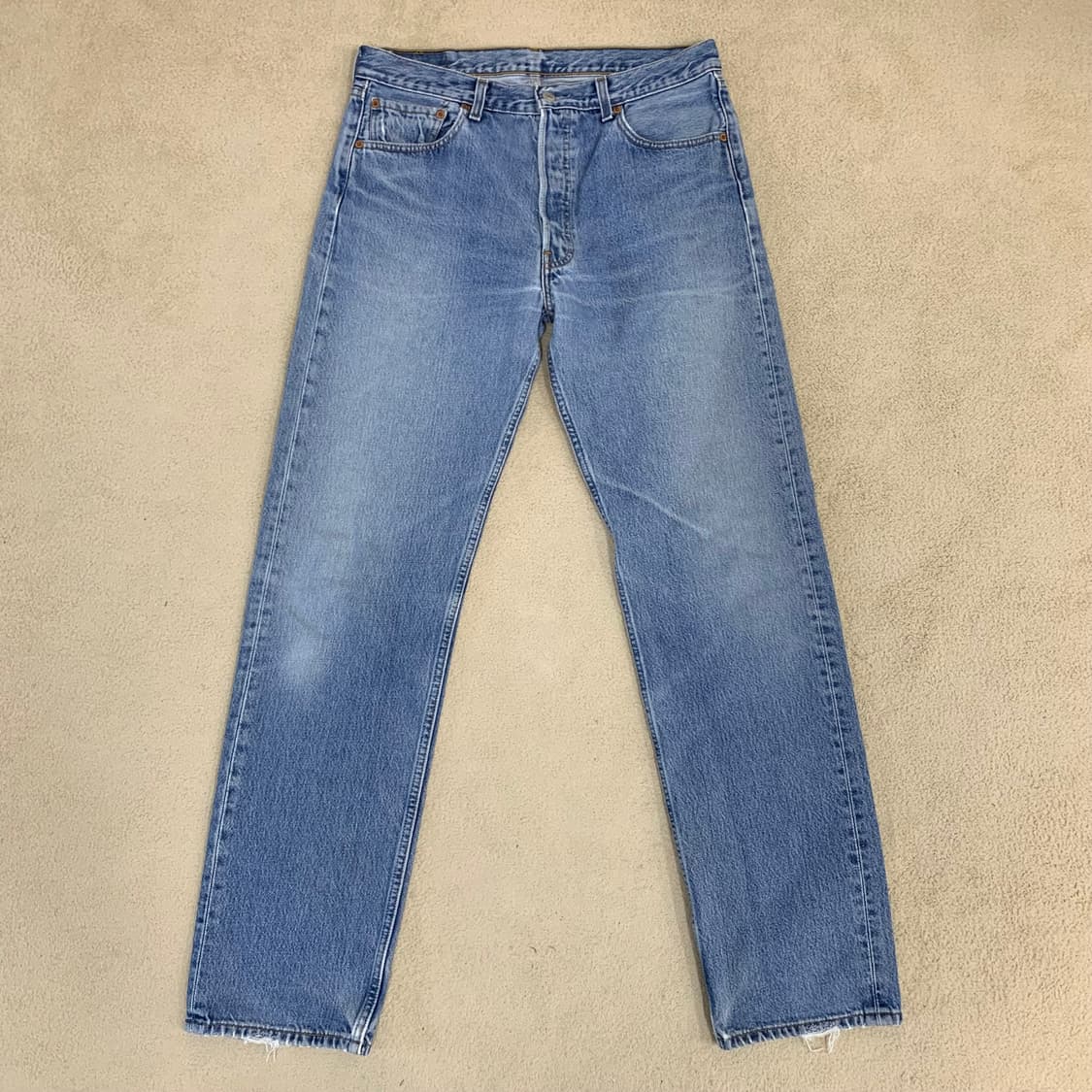 빈티지 리바이스 501 워싱 데님팬츠(33사이즈) 남자청바지 연중청 연청 상품이미지2