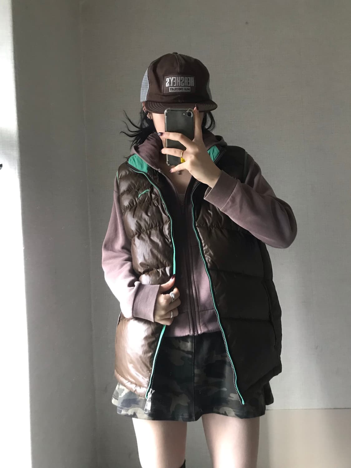 퓨마 브라운 패딩조끼 상품이미지1