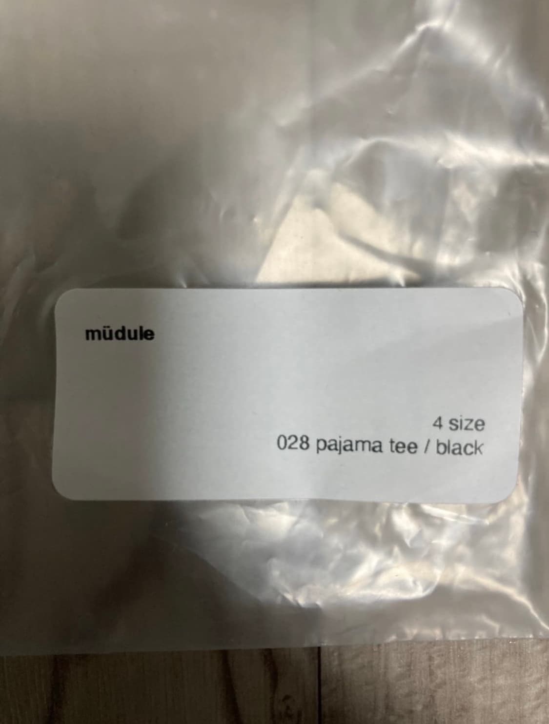 [4] mudule pajama tee black 상품이미지2