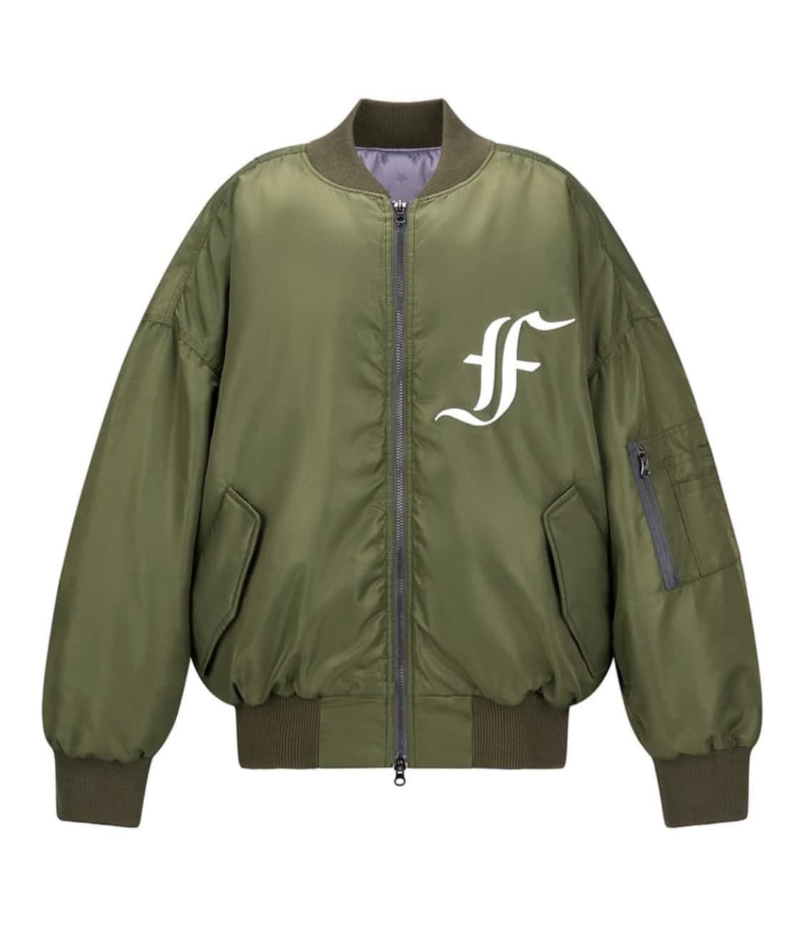 샵페어리 봄버자켓 카키 상품이미지2