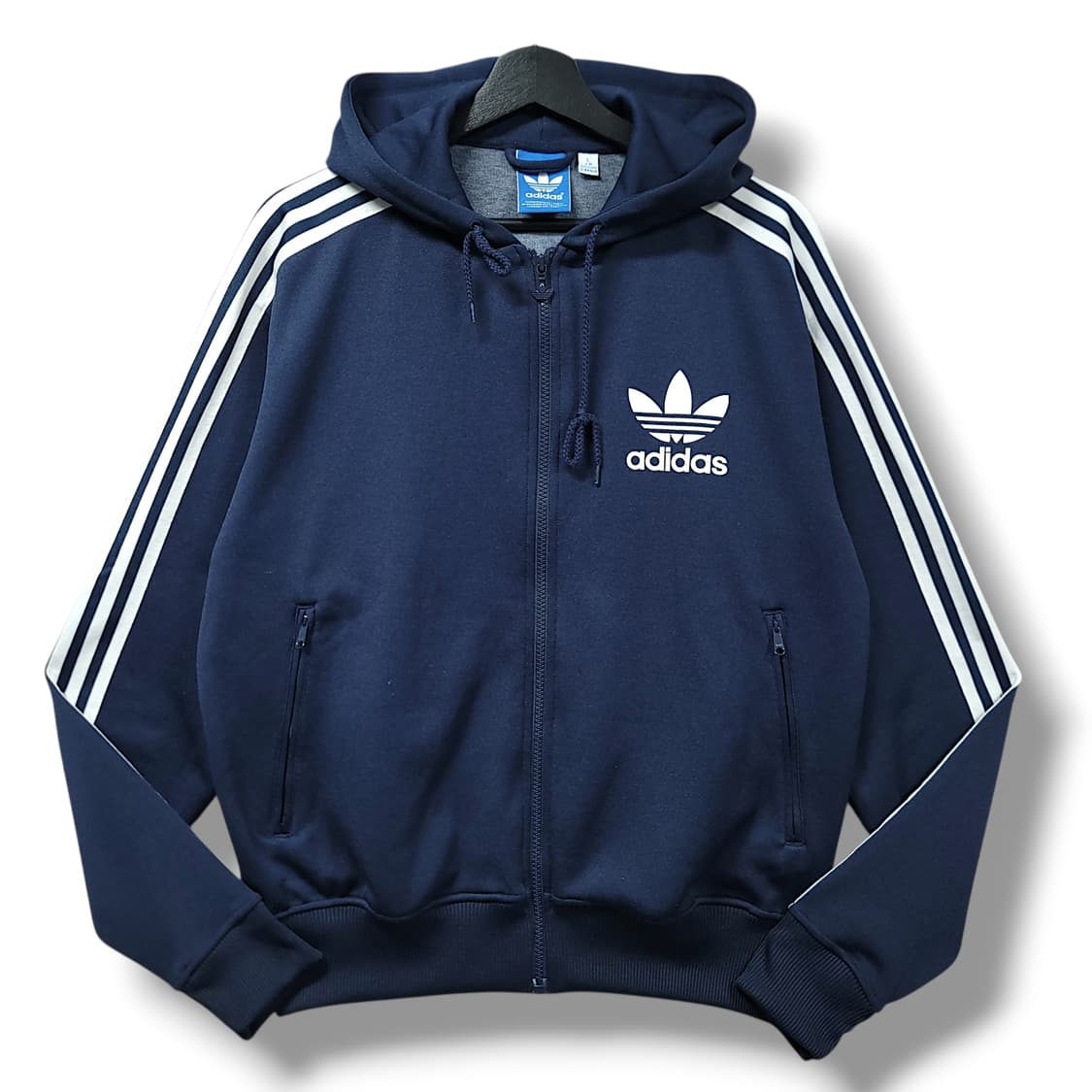 [L] 아디다스 네이비&화이트라인 파이어버드 플락 트랙탑 후드 집업 상품이미지1