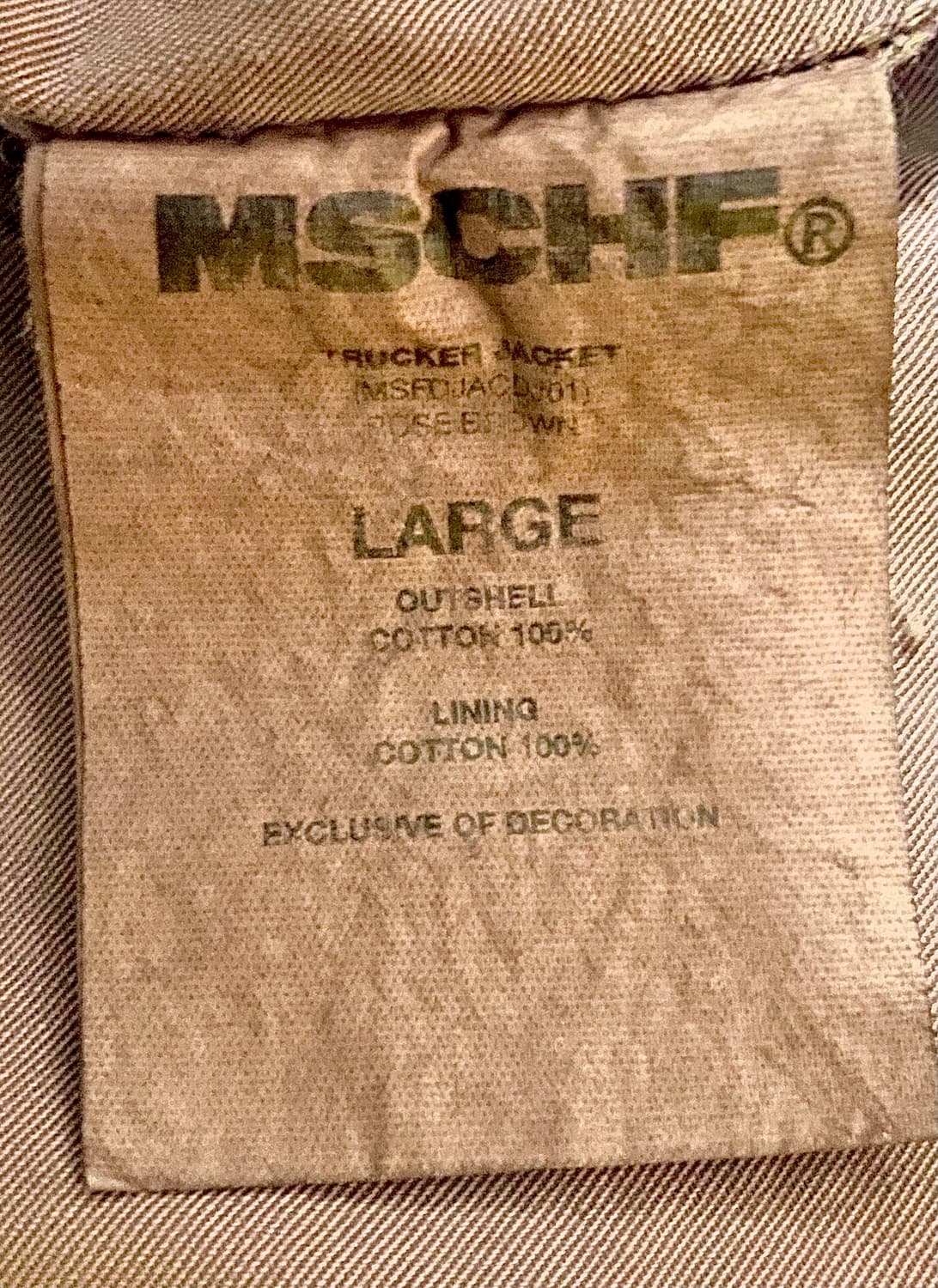 MISCHIEF 미스치프 트러커 자켓 로즈브라운 L 상품이미지8