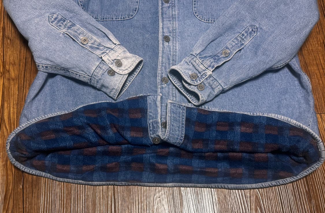 리바이스 00s 안감 플리스 데님 셔츠 자켓 상품이미지5