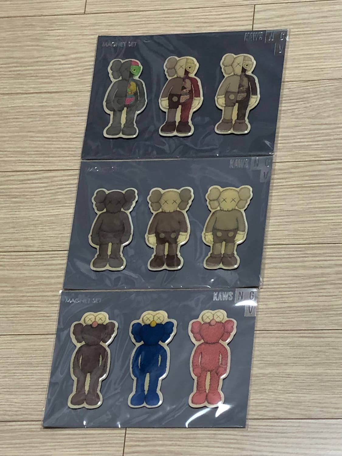 (색바램/일괄) 카우스 NGV 자석 세트 마그넷 세트 kaws 상품이미지1