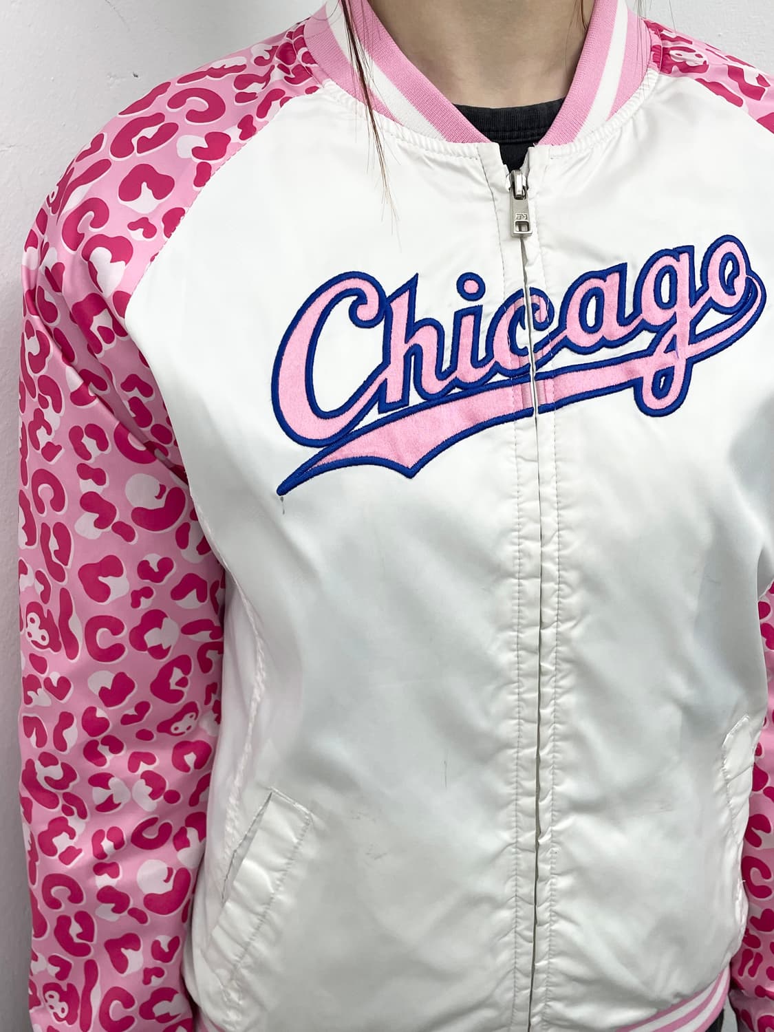 MLB 시카고 갸루 핑크 레오파드 스카잔 상품이미지4