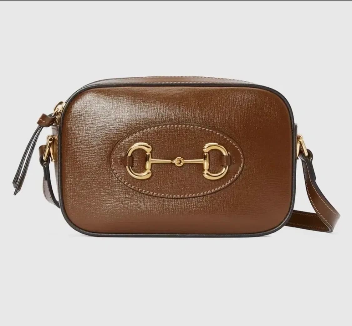 [정품]구찌 홀스빗 1955 스몰 카메라백 브라운 상품이미지1