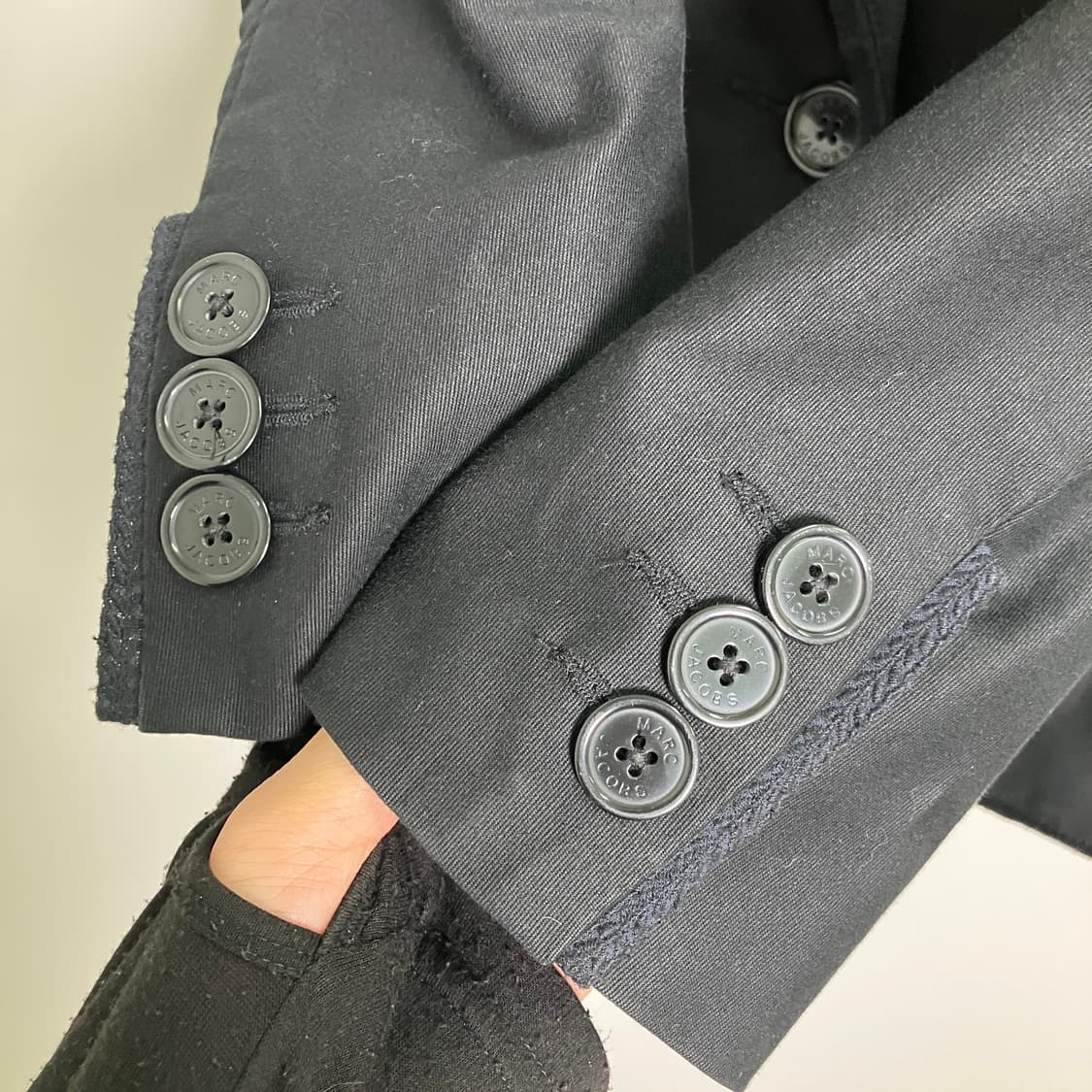 마크제이콥스 블랙 코튼 싱글 블레이저 상품이미지7