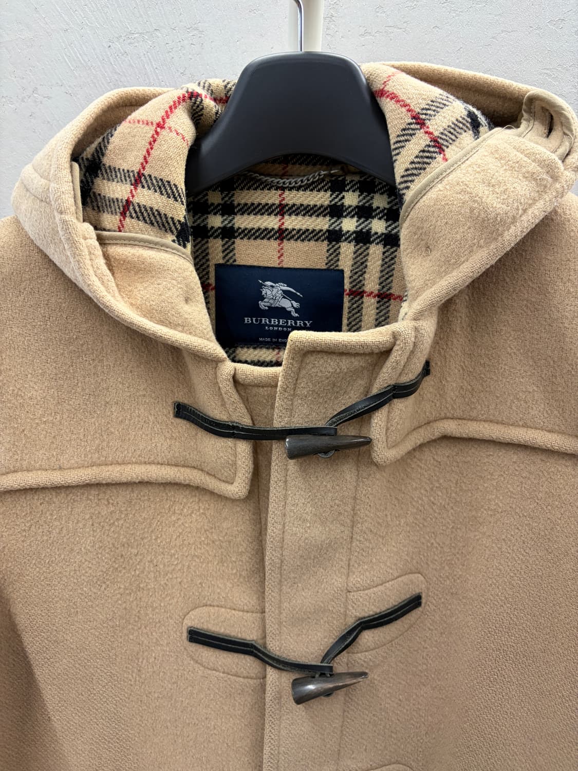빈티지 버버리 90s 울 더플 코트 M 상품이미지3
