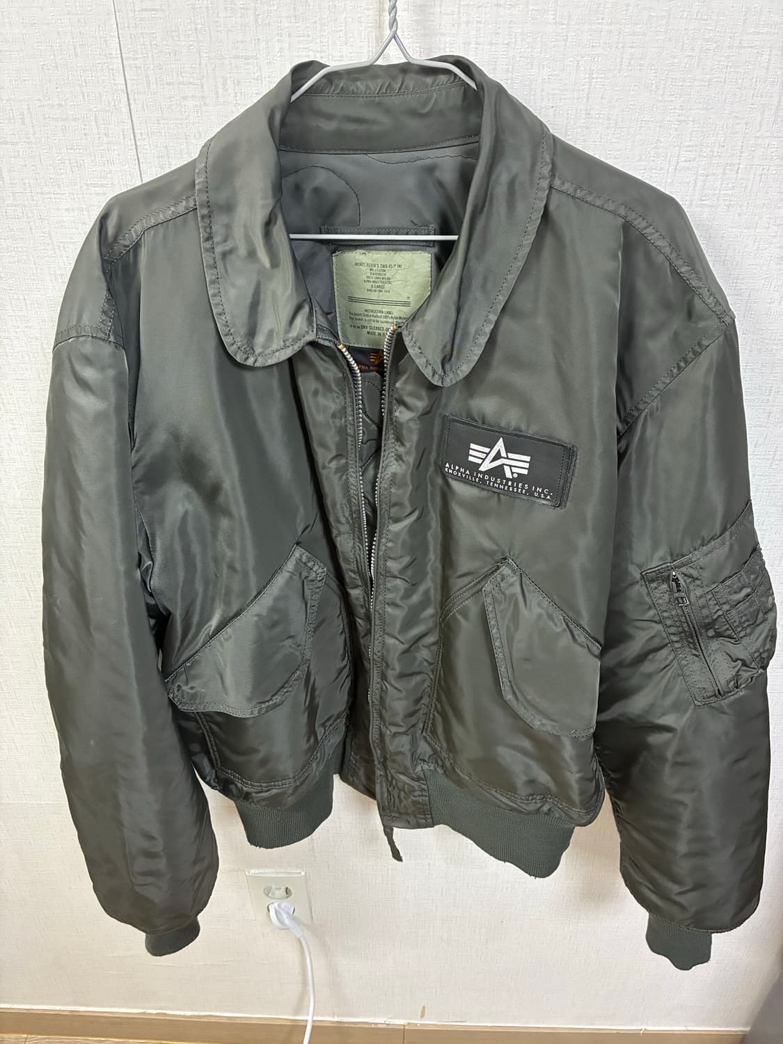 알파인더스트리 CWU-45/P 봄버 항공점퍼 XL 상품이미지4
