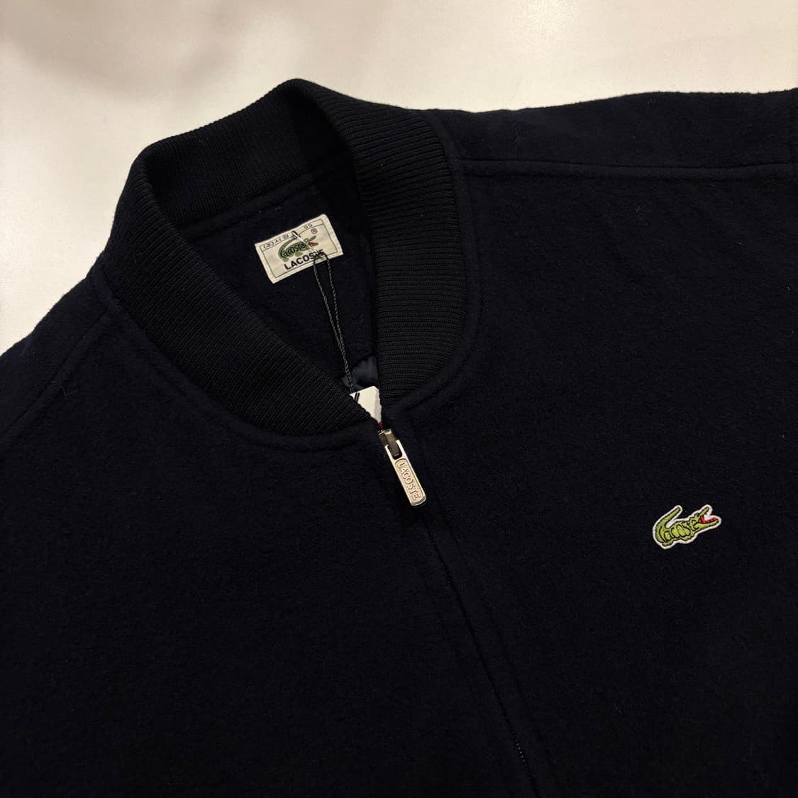 [95] 라코스테 사광 울 네이비 블루종 자켓 D120 상품이미지3
