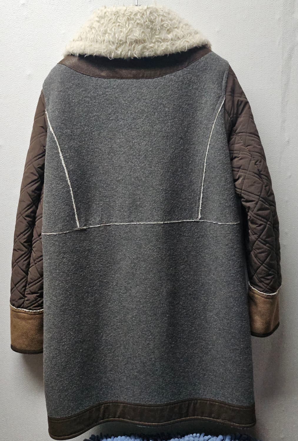 베네통 브라운 무스탕 코트 42 상품이미지2