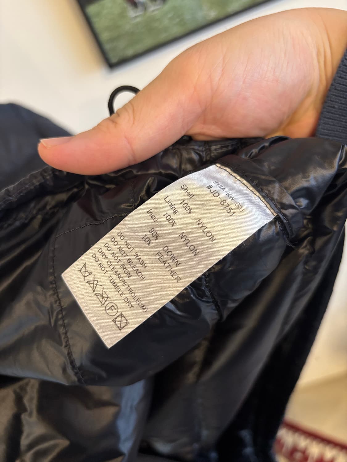 DANTON 블랙 경량 다운 패딩 자켓(38) 상품이미지4