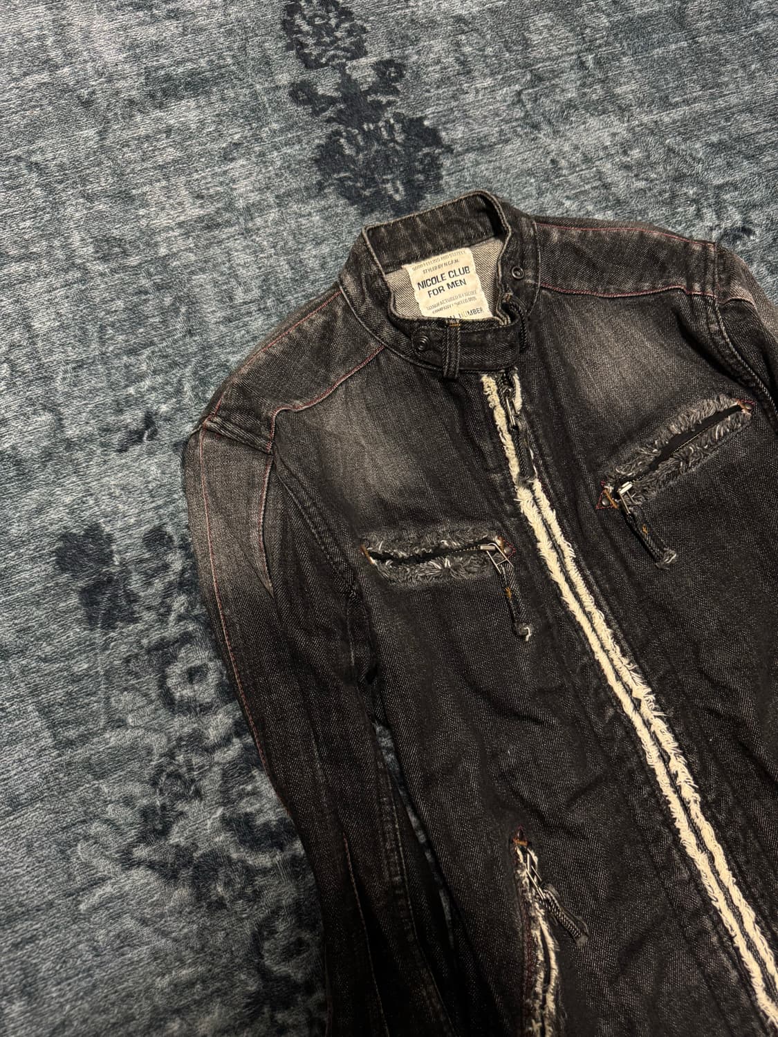 Nicole club for men grunge denim jacket 상품이미지2