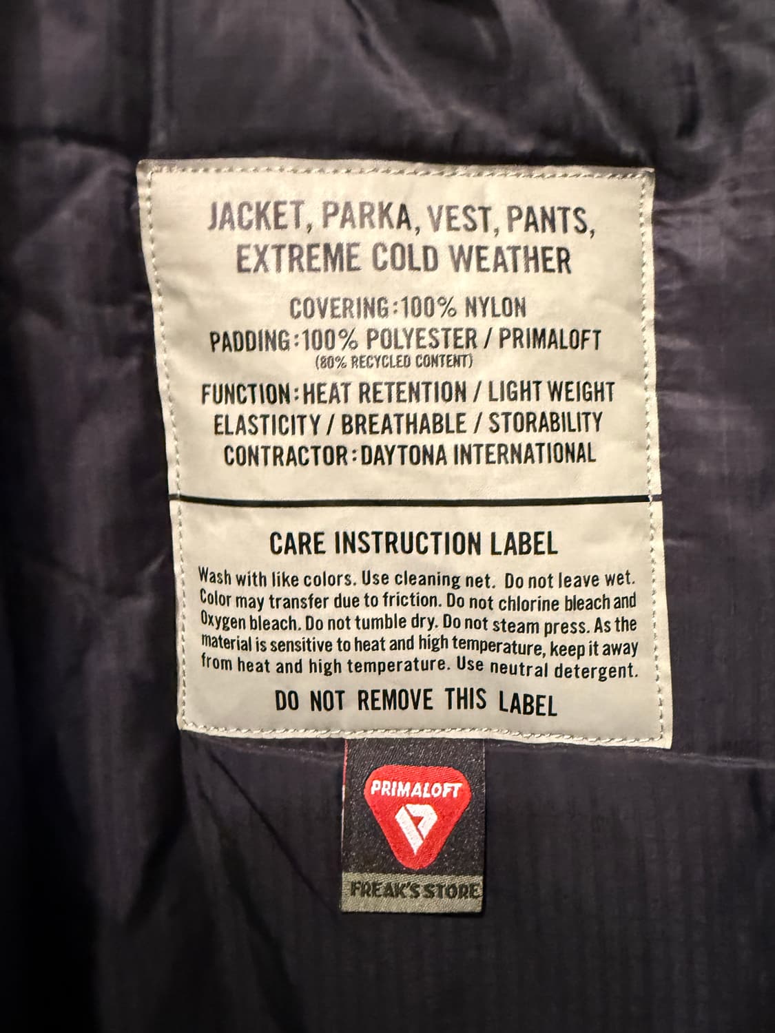 프릭스스토어 프리마로프트 레벨7 파카 L(2XL) 상품이미지9