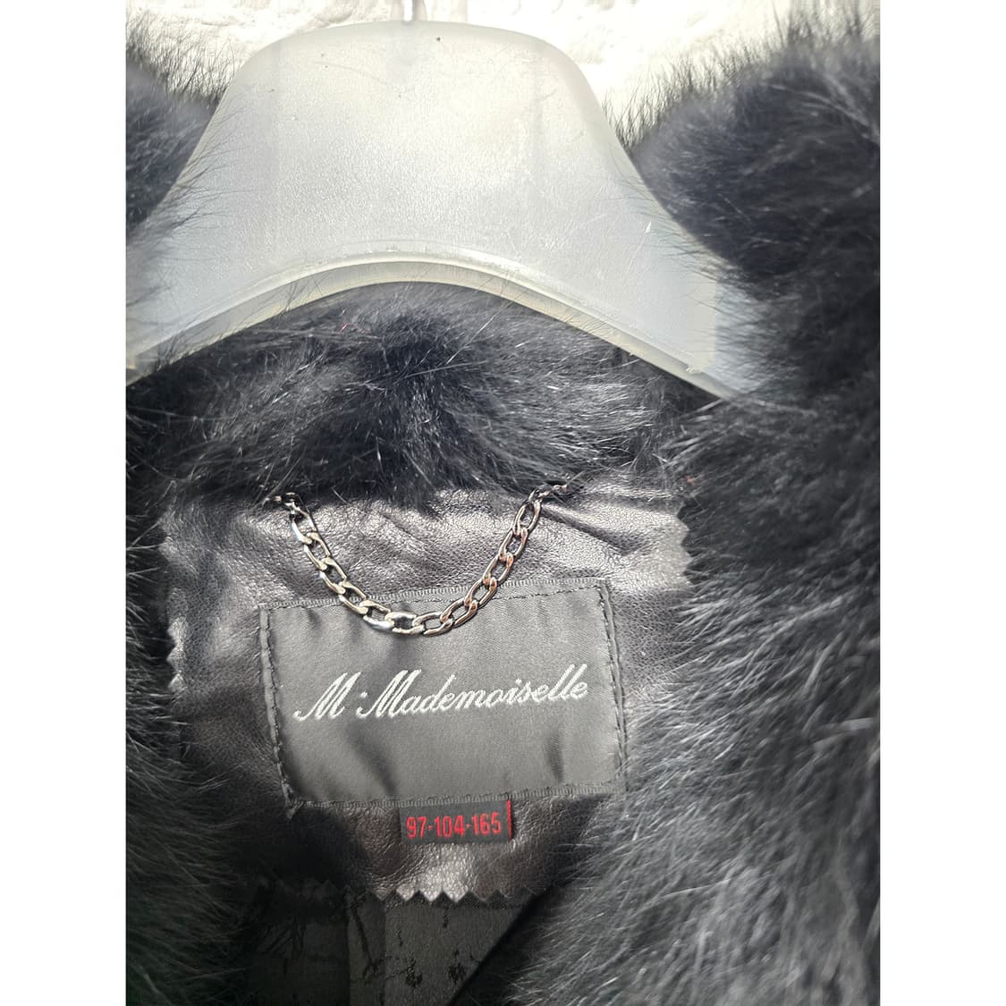 택포) 마드모아젤 밍크 다운패딩 양가죽 코트 M 상품이미지2