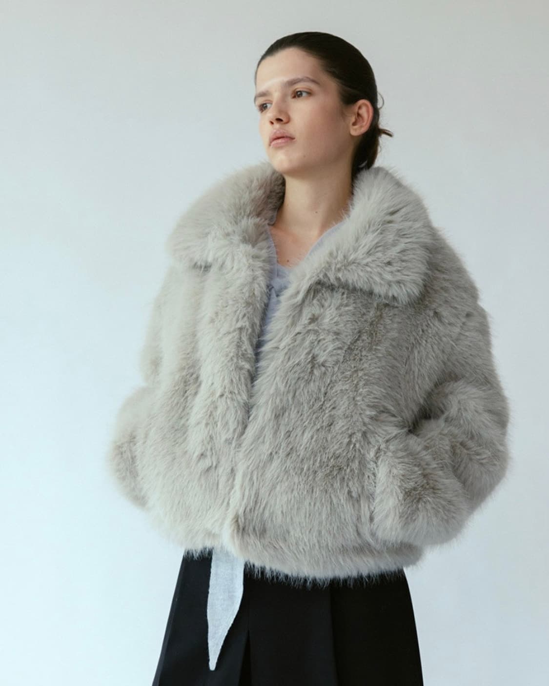 루에브르 퍼자켓 (faux fur short jacket) 상품이미지1
