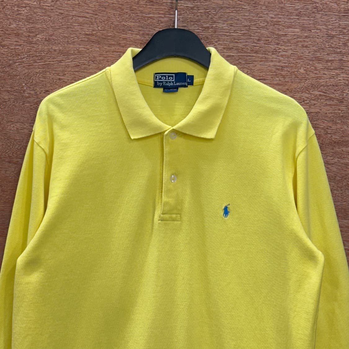 폴로 랄프로렌 긴팔 카라티 옐로우 L 상품이미지2