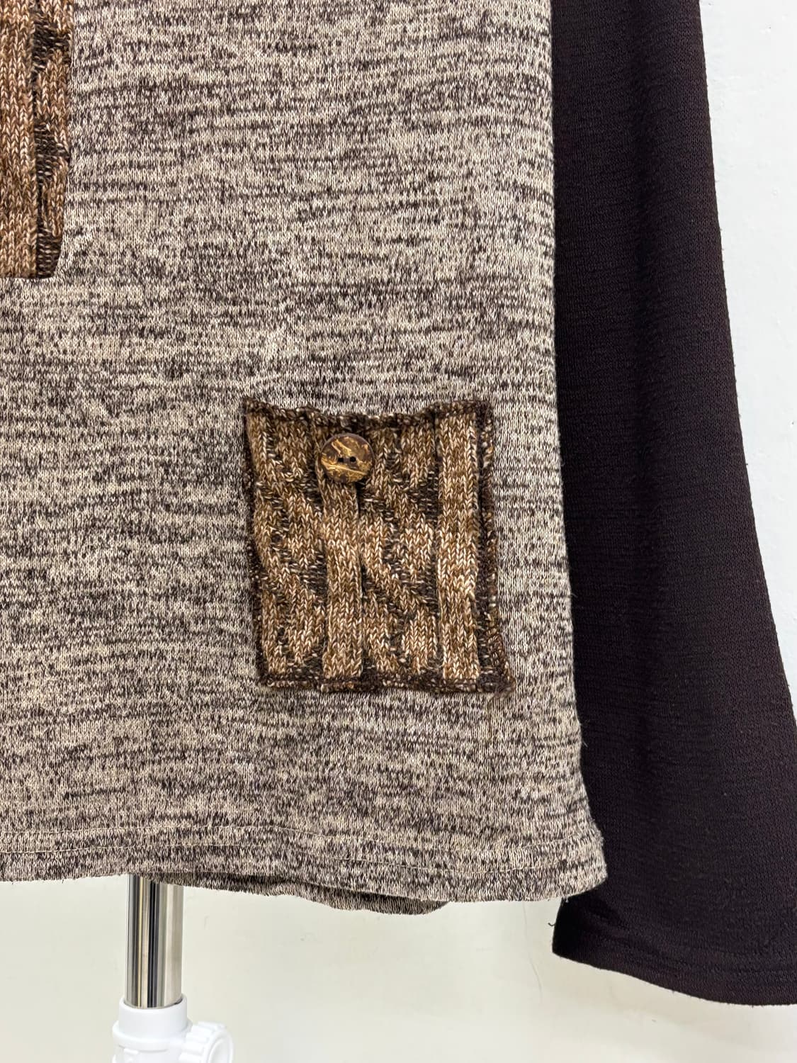 빈티지 브라운 히피 레이어드 니트 상품이미지7