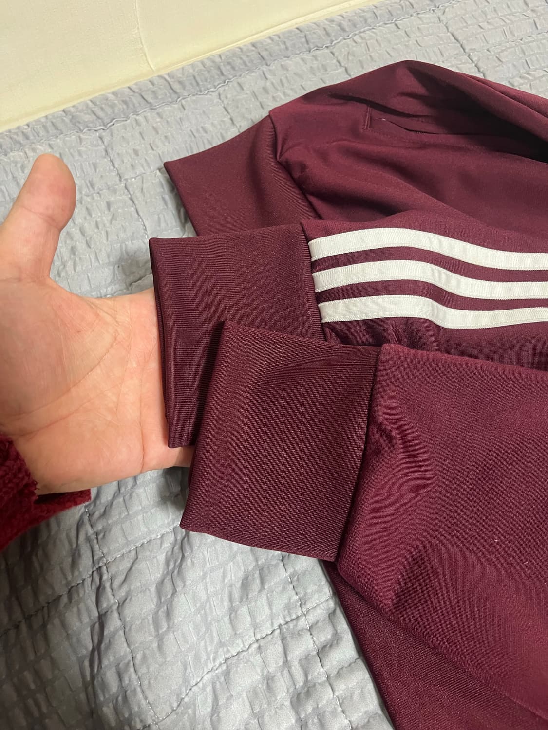 아디다스 파이어버드 져지 버건디 XL  상품이미지4