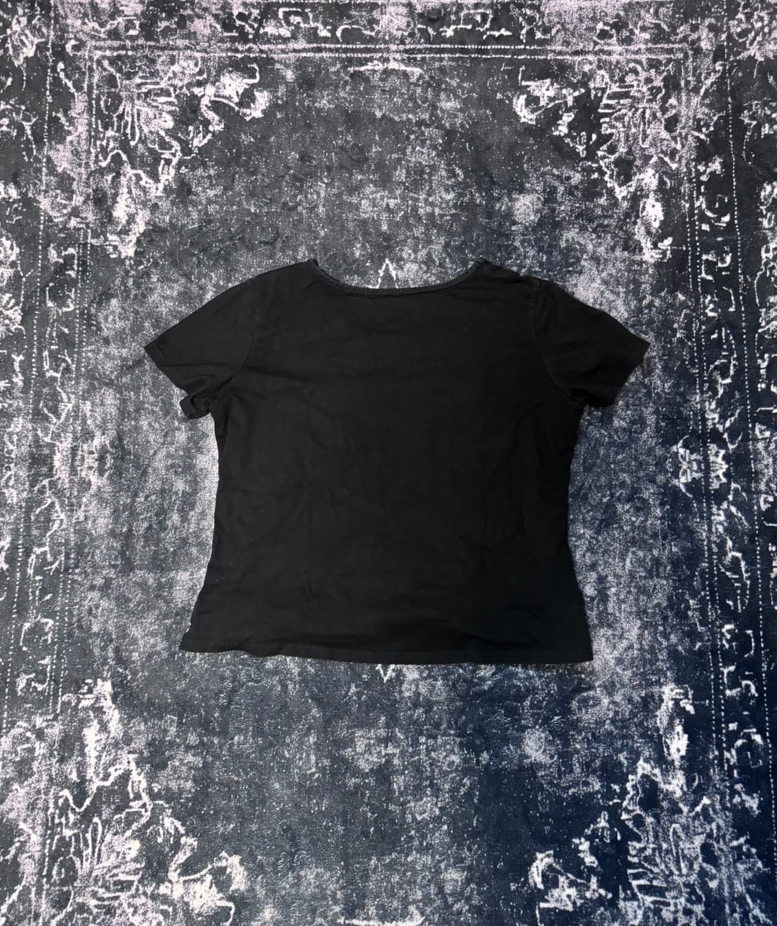 Skull Design Black T-Shirt 상품이미지3