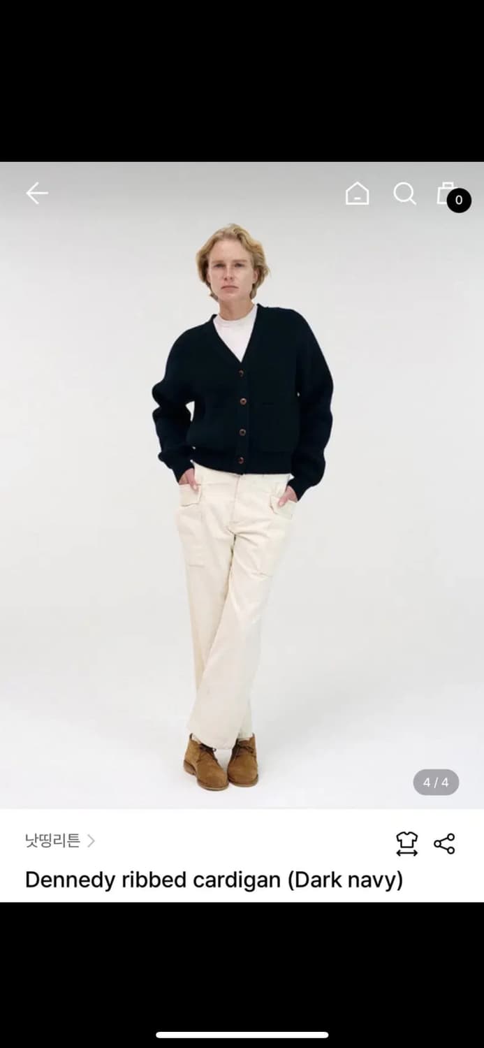 낫띵리튼 Dennedy ribbed cardigan 상품이미지3