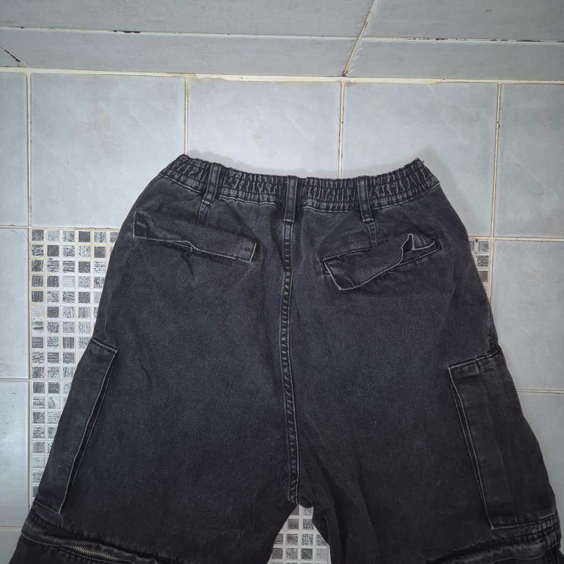 GU x 언더커버 데님 컨버터블 와이드 카고 팬츠 상품이미지4