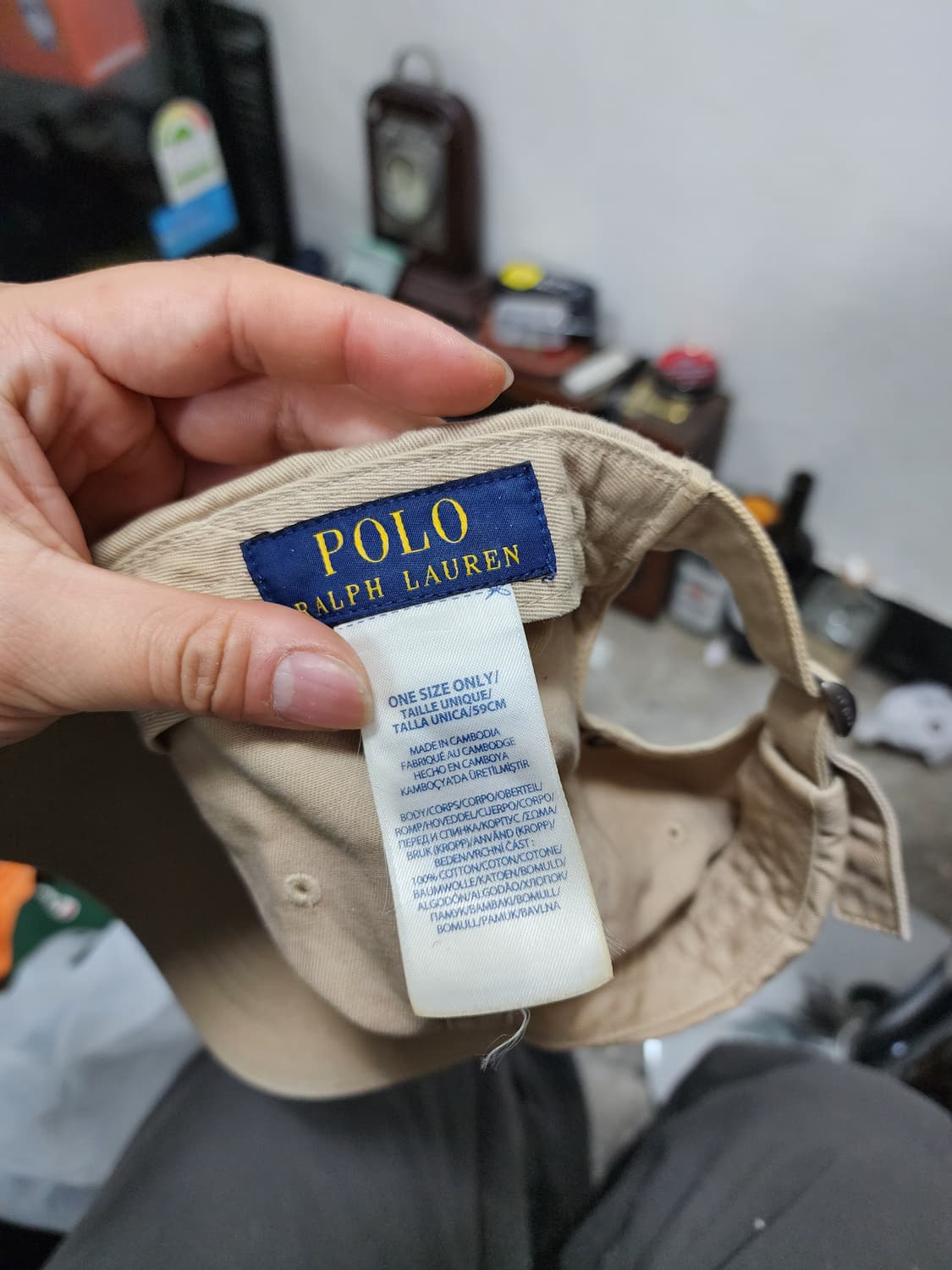 폴로 랄프로렌 베이지 볼캡  상품이미지5