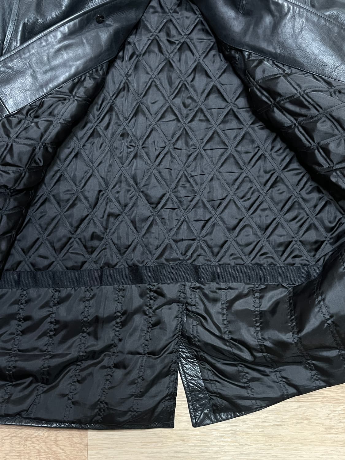 올드캡 레더 카코트 블랙 XL 상품이미지3