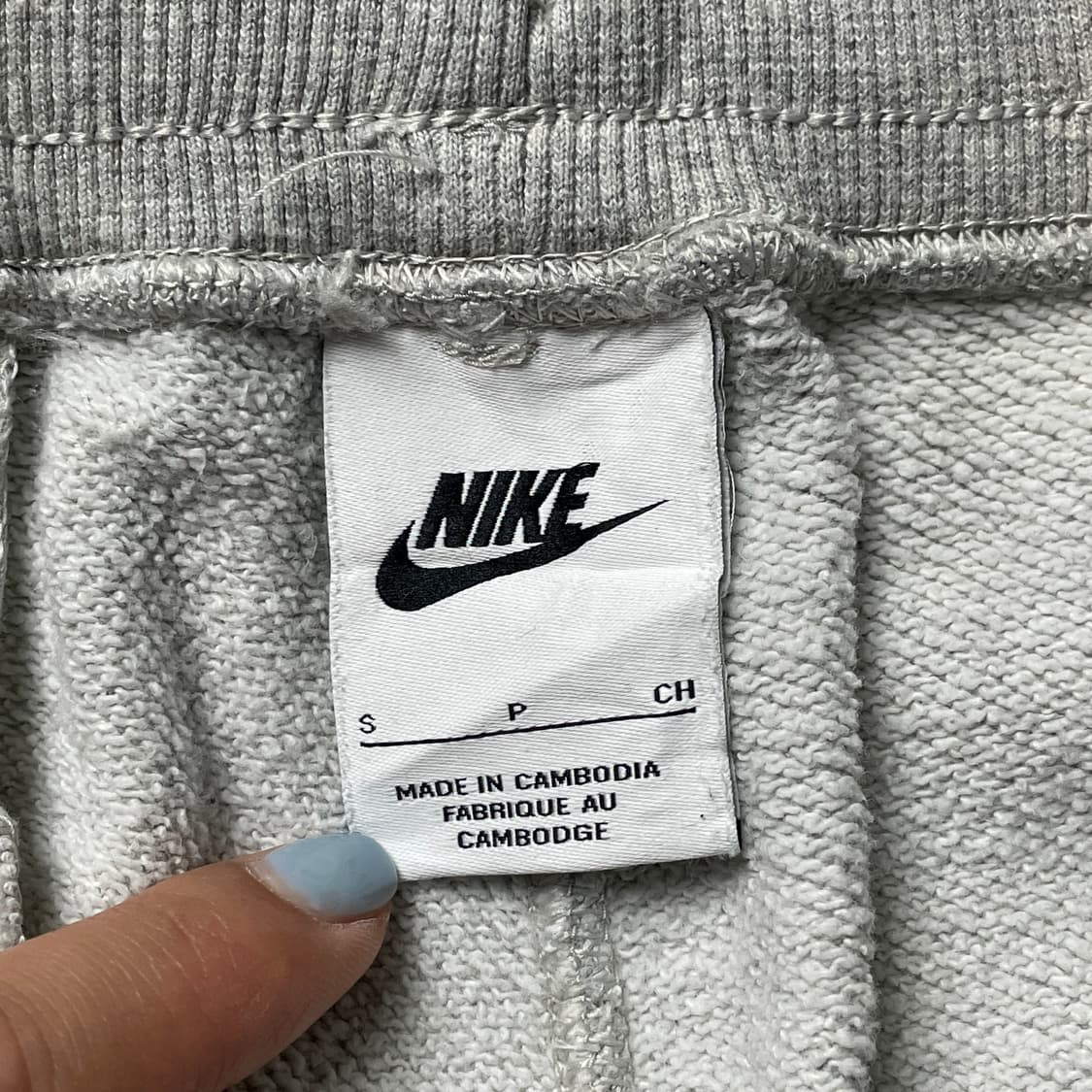 NIKE 나이키 그레이 밴딩 스웨트 하프팬츠 A01165 상품이미지9