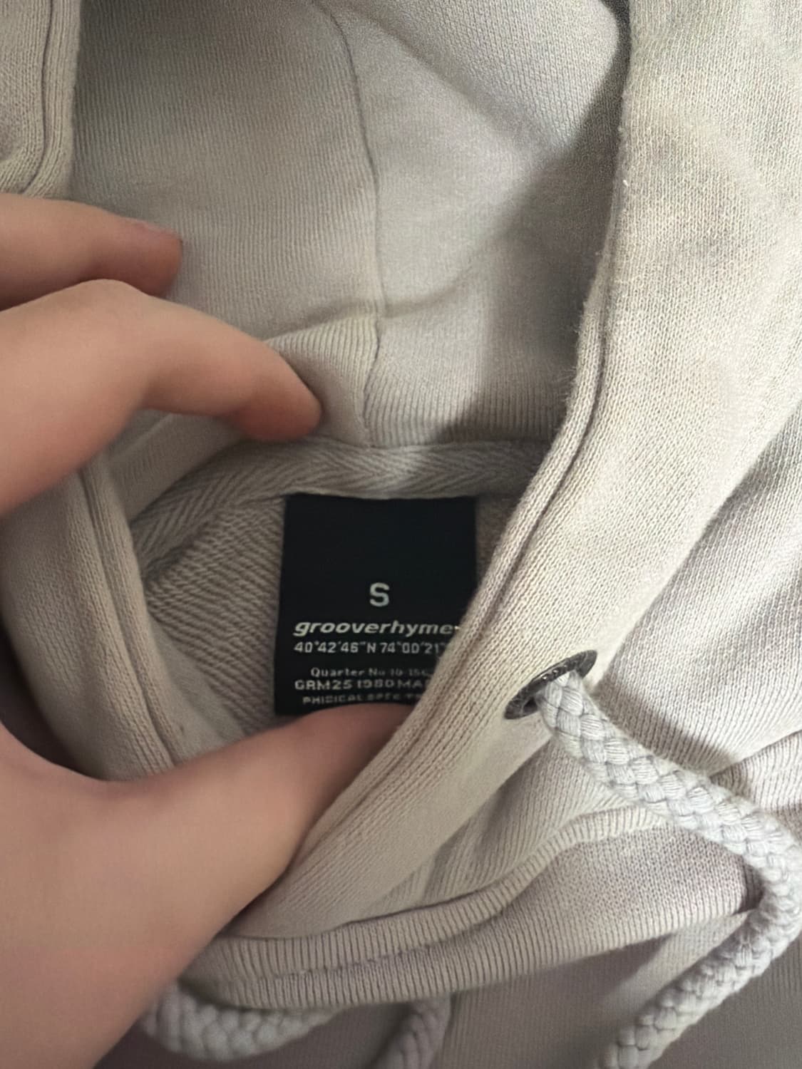 그루브라임 후드티 그레이 상품이미지2