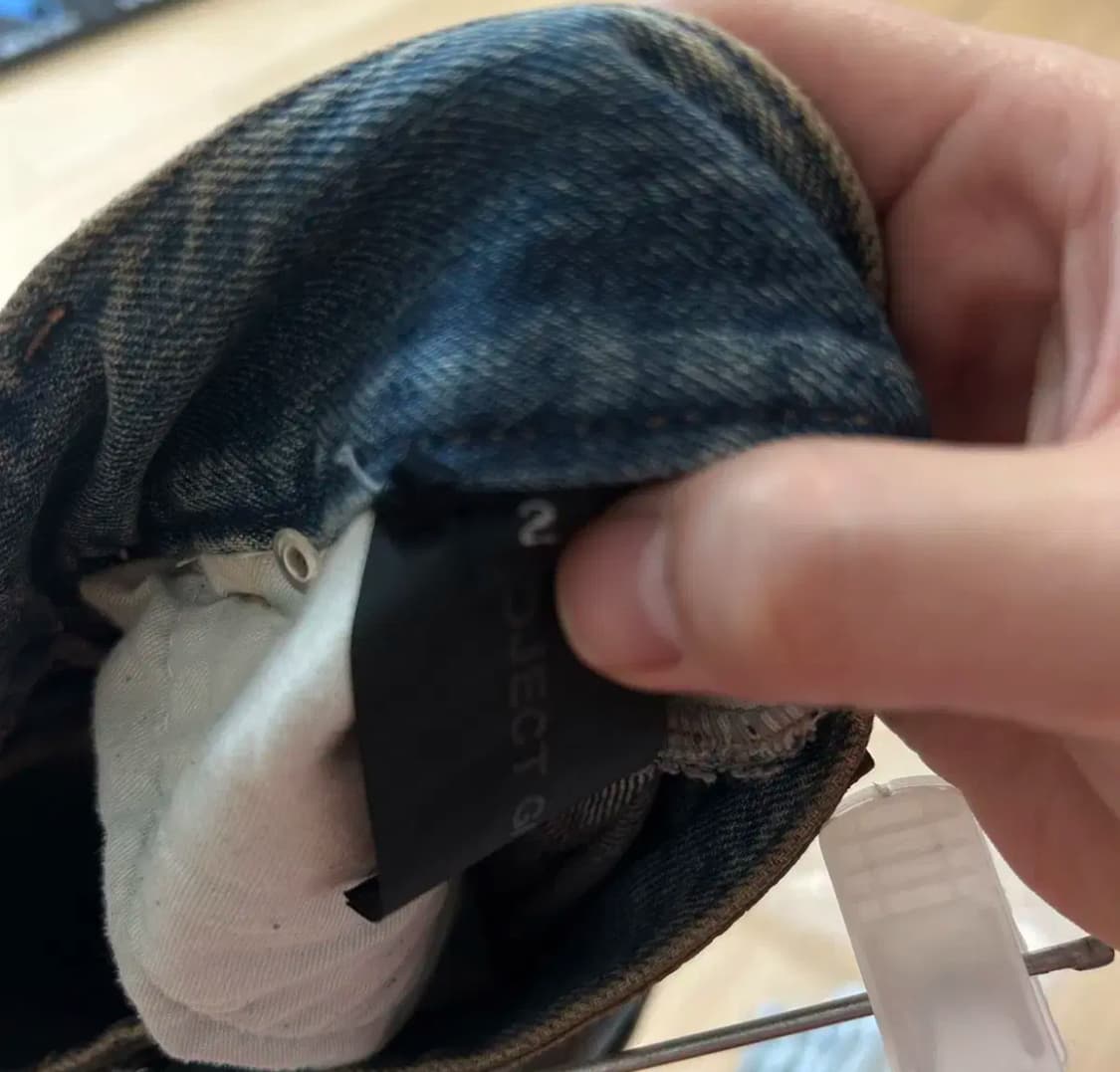 [2]프로젝트gr 코티드 백워드 데님 팬츠 블루 상품이미지5