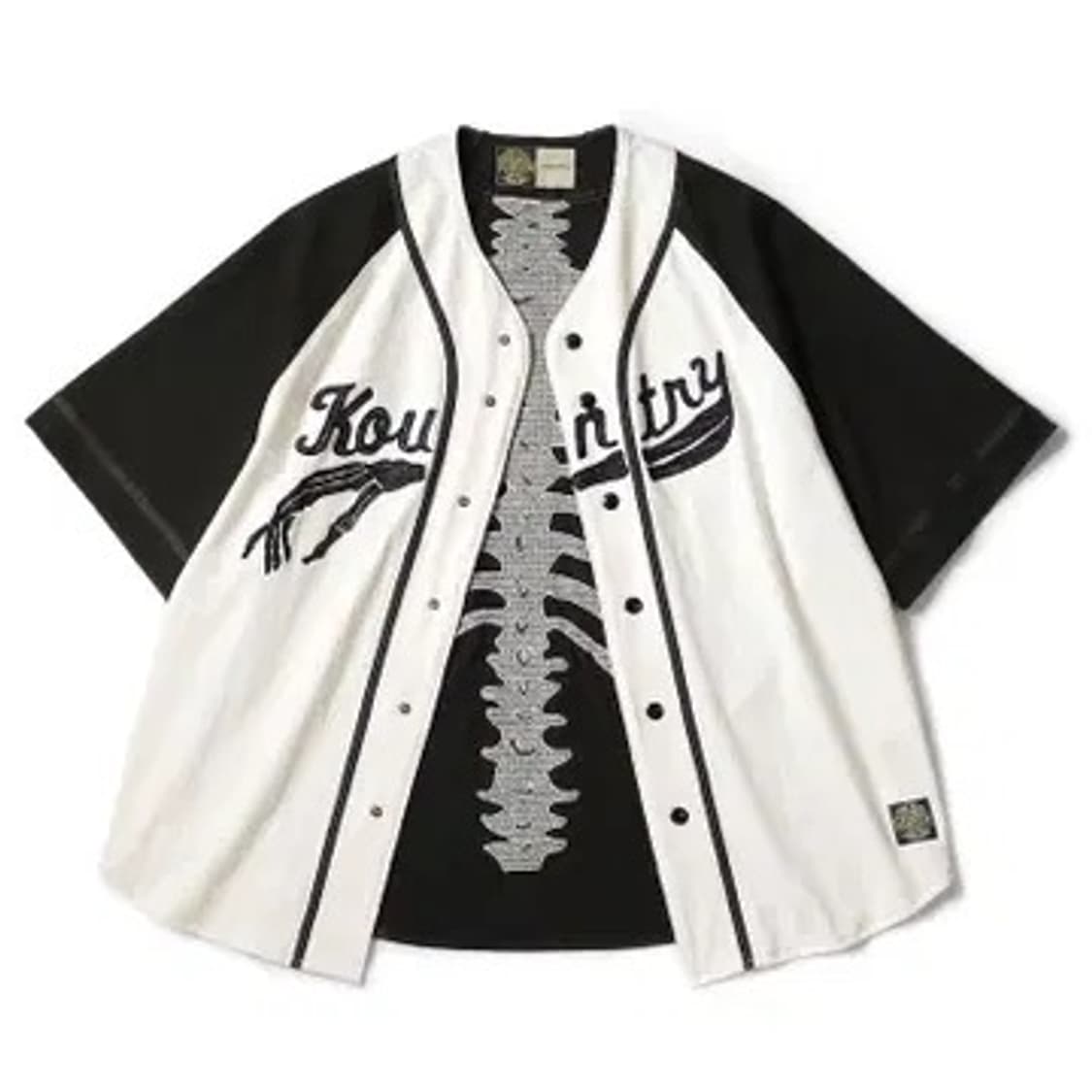 캐피탈 베이스볼 본 셔츠 키나리 블랙 상품이미지4