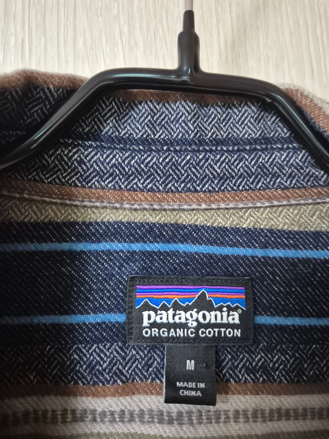 파타고니아  오가닉 코튼셔츠 스트라이프  남방 기모남방 M 상품이미지4