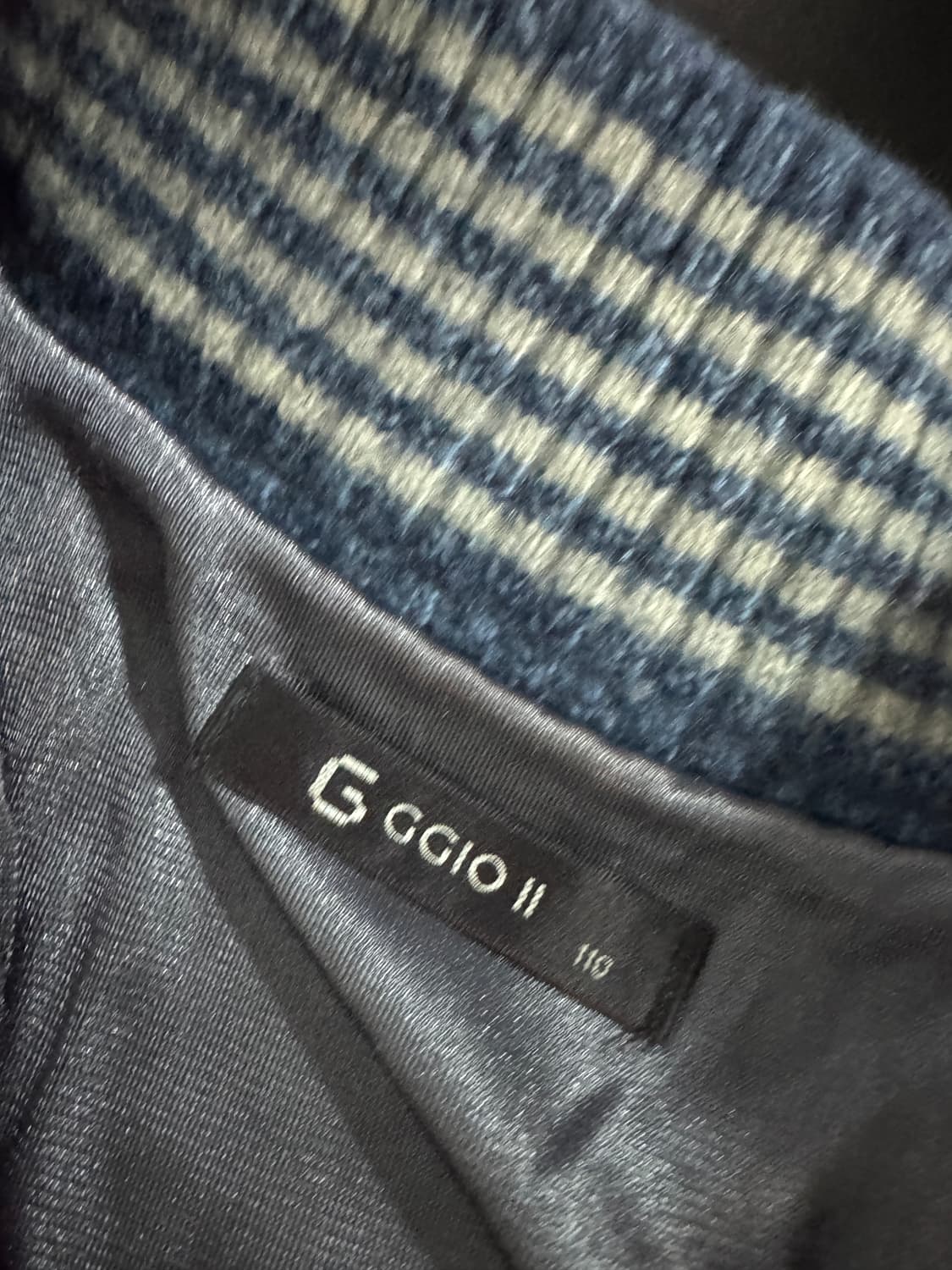 여성 코오롱 지오투 컬러블럭 반집넙 니트 상품이미지3