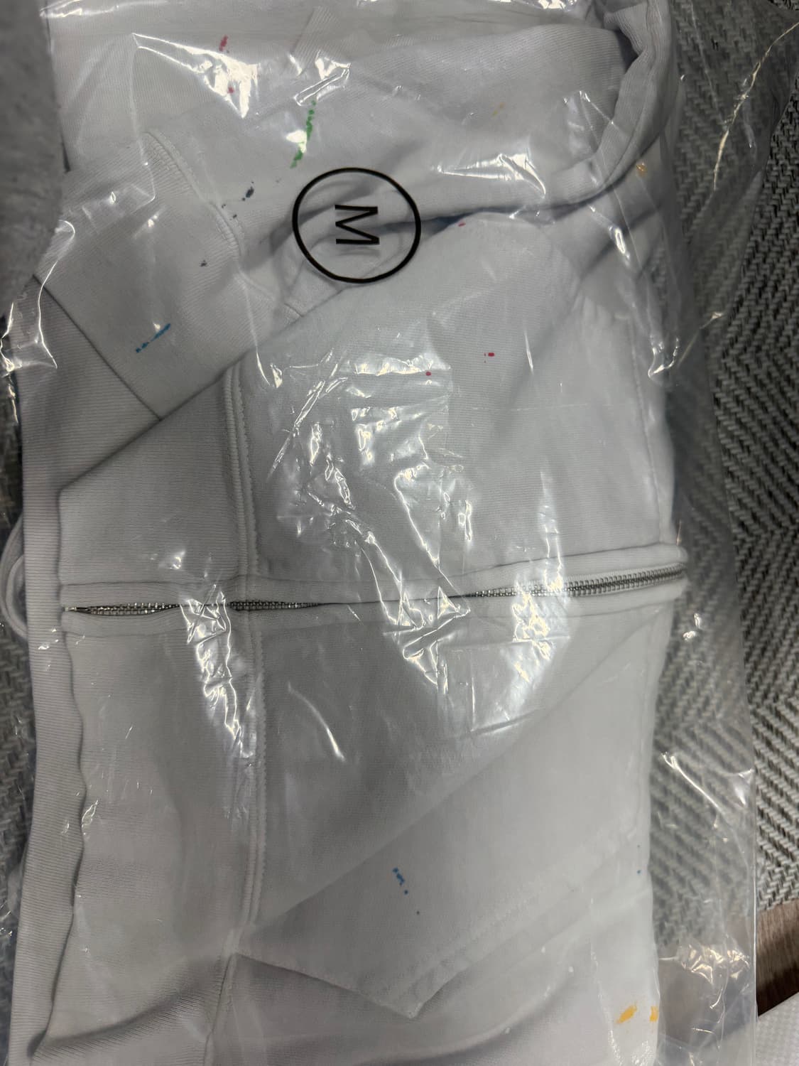 슈프림 X MM6 박스로고 후드집업 화이트 새상품 판매합니다. 상품이미지3