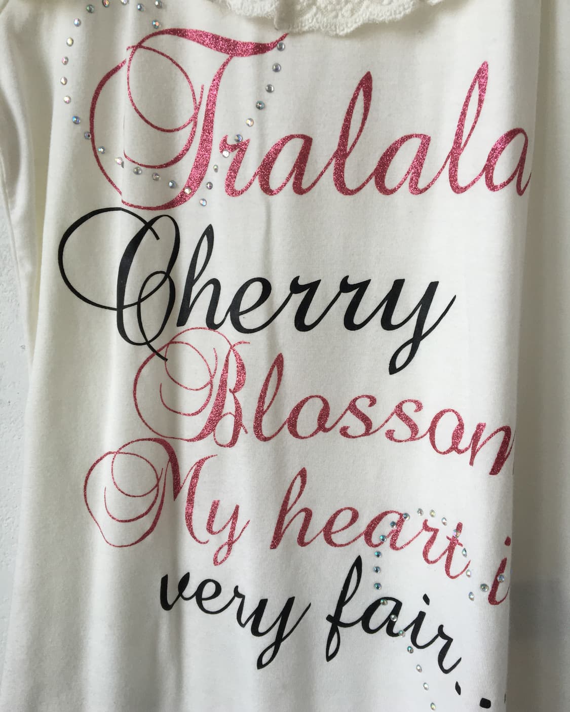 Tralala lace point printing t shirt 상품이미지5