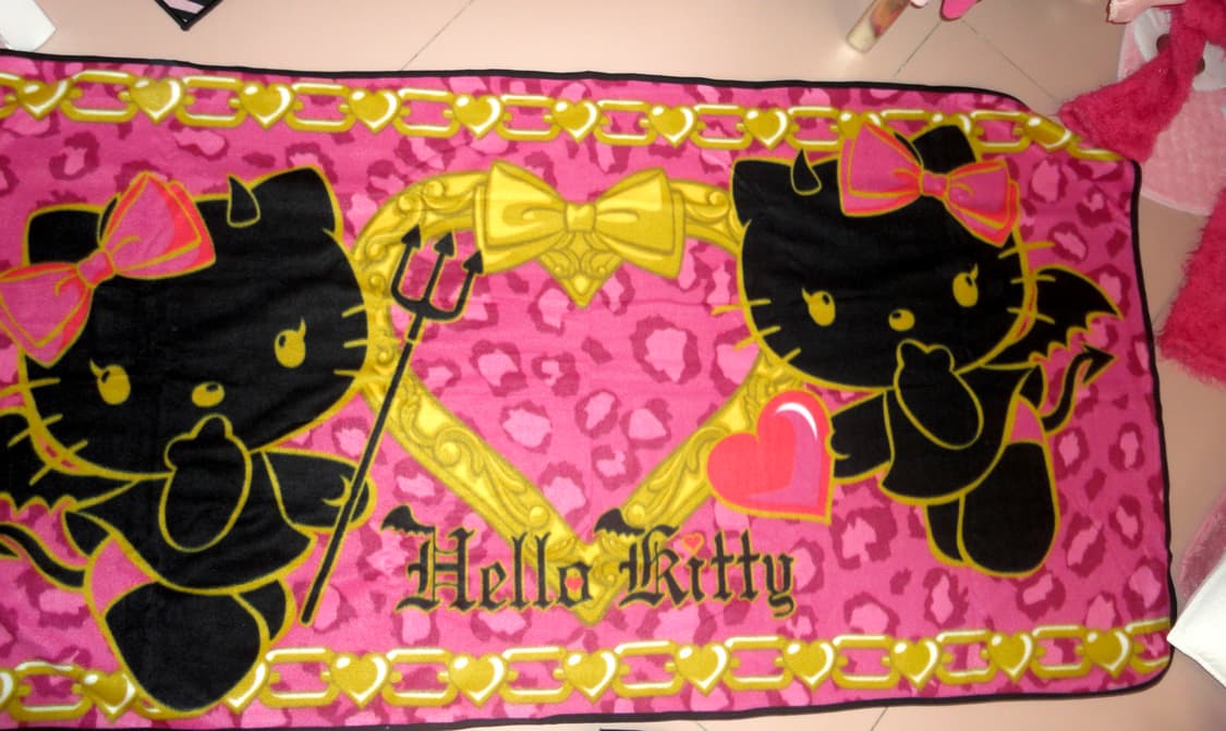 갸루 호피키티 담요 상품이미지1