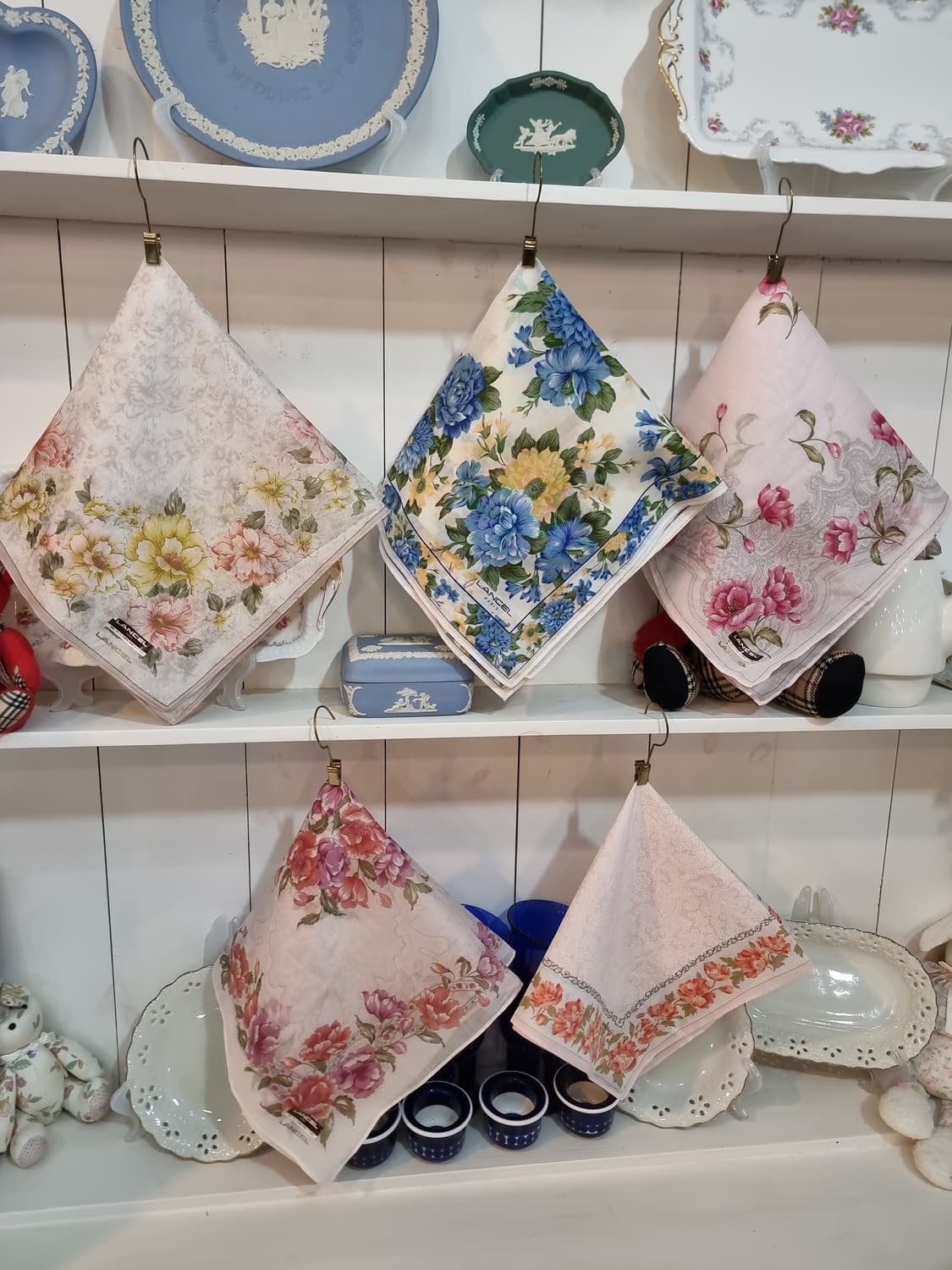 란셀(LANCEL)5종일괄 플라워 손수건 상품이미지1